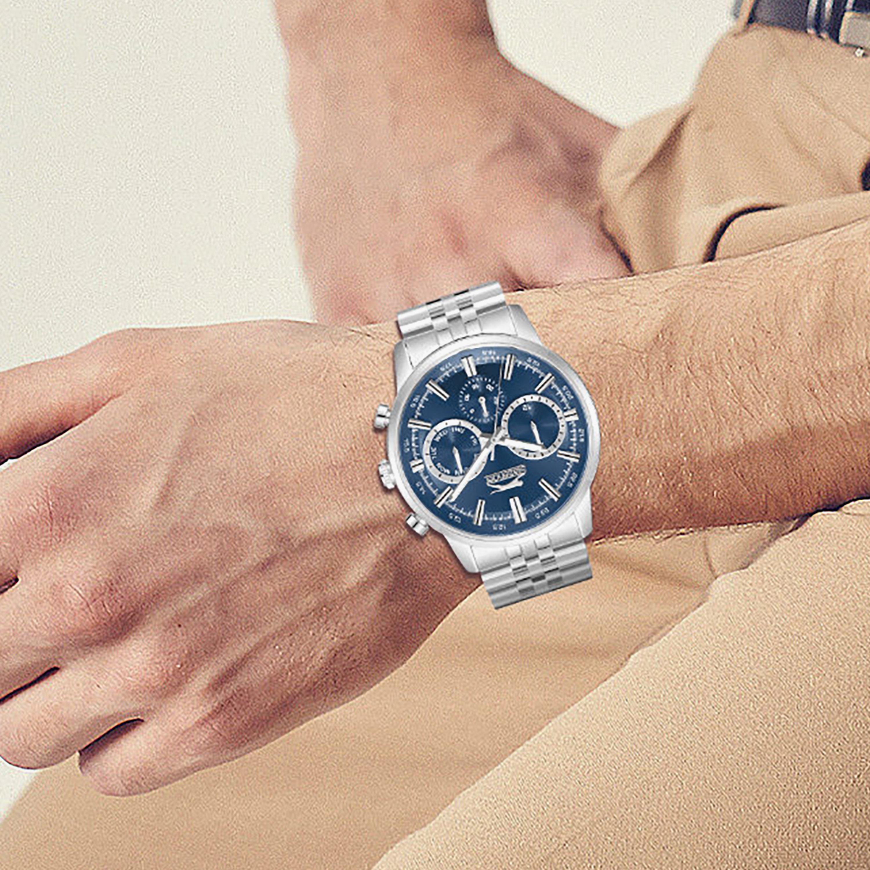 ساعة كرونوغراف معدن باللون الفضي 43 مم للرجال من سلازينجر | SL.9.2453.2.03-men-watchesandjewellery-watches-image-9