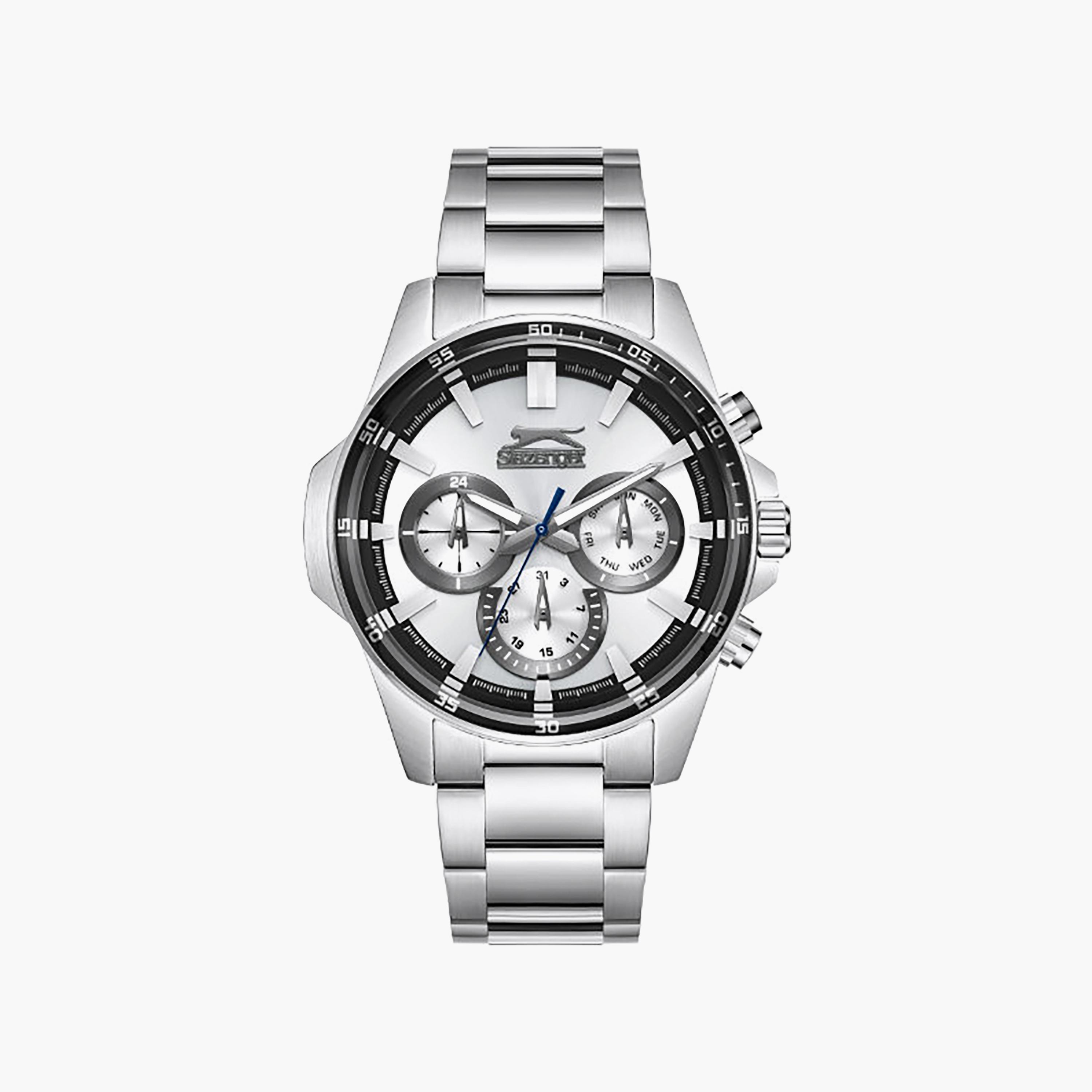 Slazenger Men's 43MM Silver Chronograph Metal Watch | SL.9.2456.2.01-men-watchesandjewellery-watches-image-1