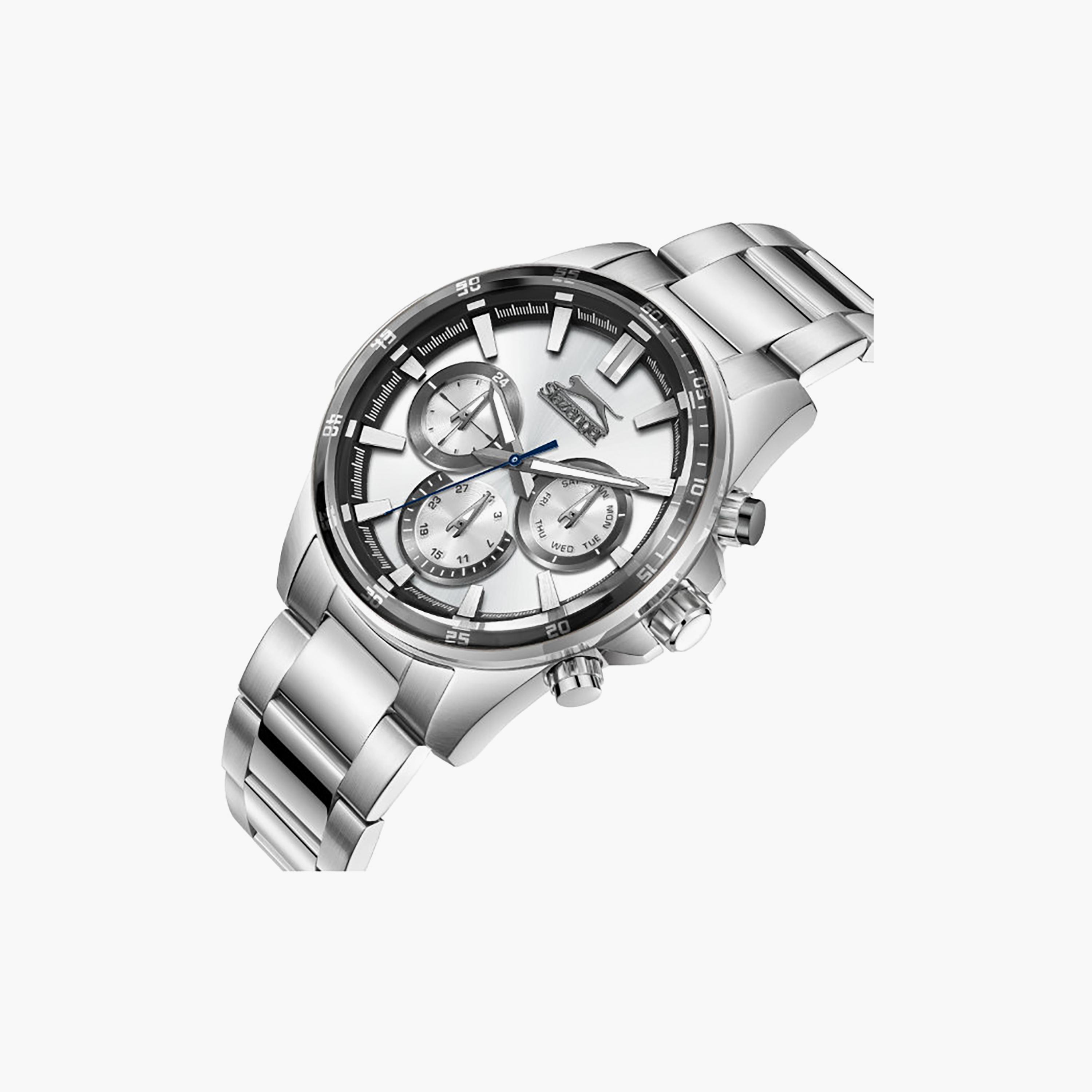 Slazenger Men's 43MM Silver Chronograph Metal Watch | SL.9.2456.2.01-men-watchesandjewellery-watches-image-2