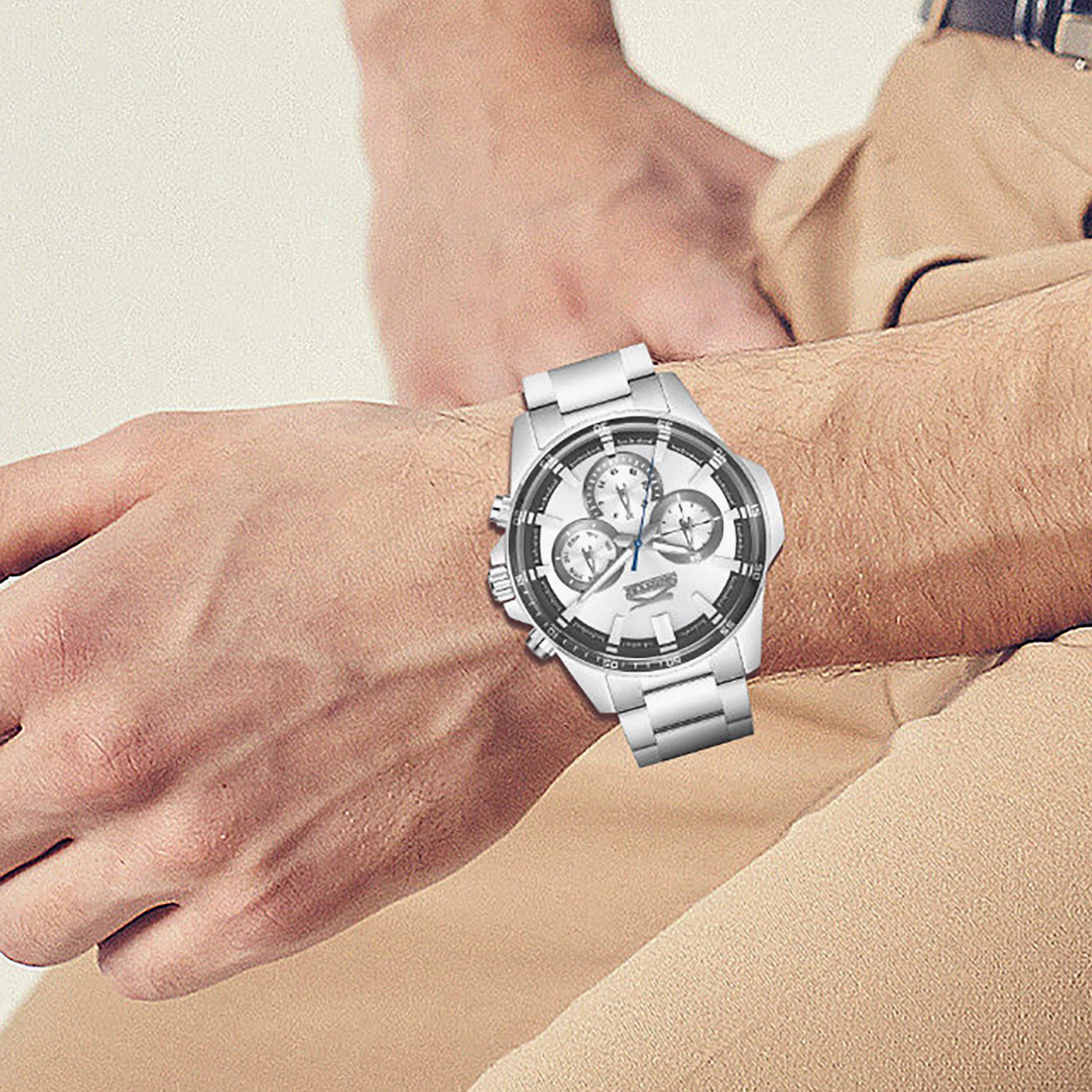 Slazenger Men's 43MM Silver Chronograph Metal Watch | SL.9.2456.2.01-men-watchesandjewellery-watches-image-9
