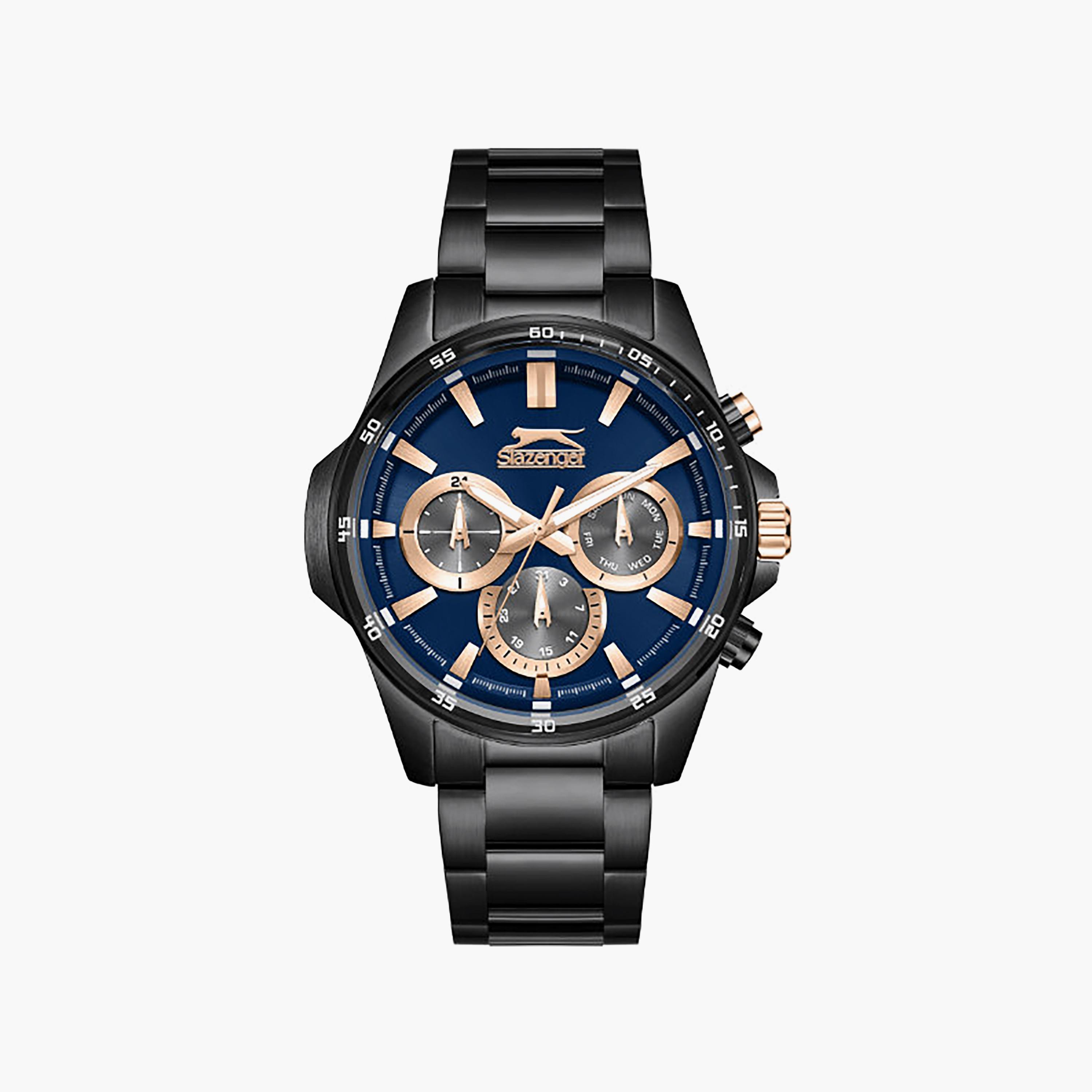 Slazenger Men's 43MM Black Chronograph Metal Watch | SL.9.2456.2.06-men-watchesandjewellery-watches-image-1