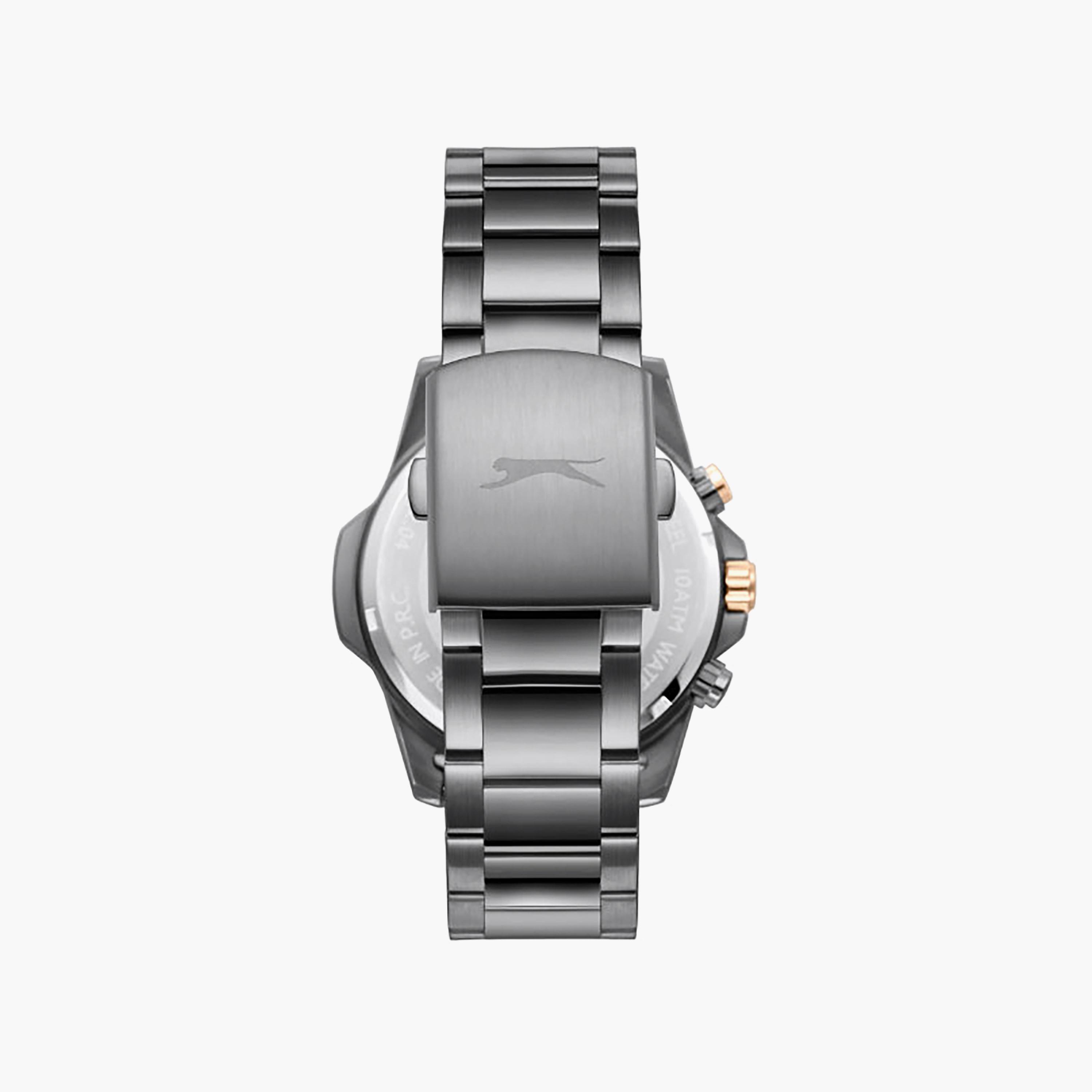 Slazenger Men's 43MM Black Chronograph Metal Watch | SL.9.2456.2.06-men-watchesandjewellery-watches-image-4