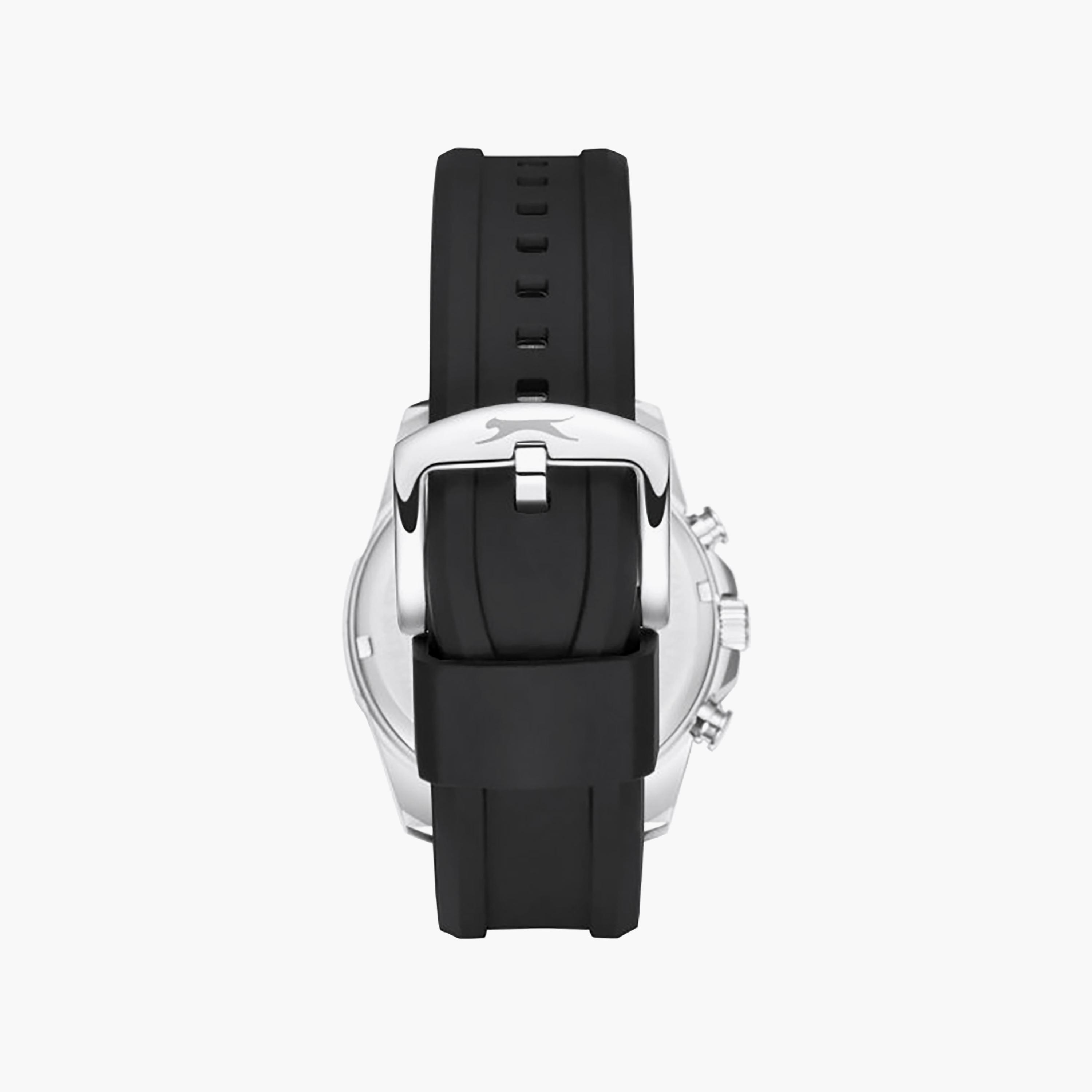 Slazenger Men's 42MM Black Chronograph Silicone Watch | SL.9.2523.2.01-men-watchesandjewellery-watches-image-4