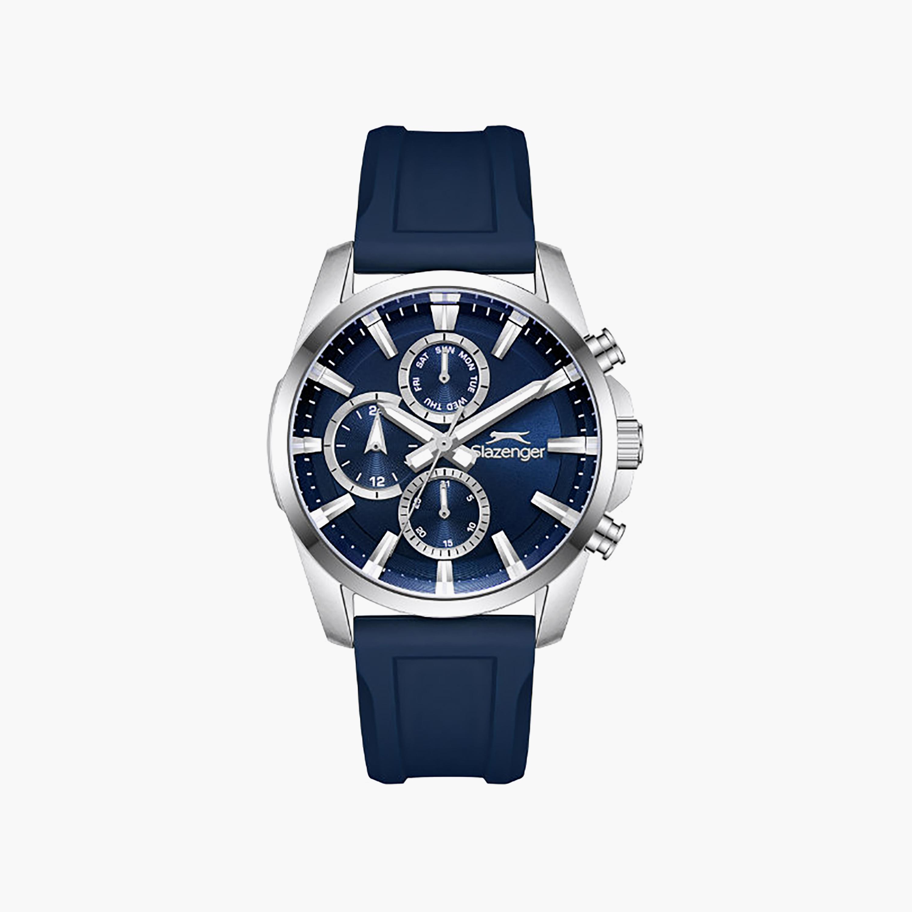 Slazenger Men's 42MM Blue Chronograph Silicone Watch | SL.9.2523.2.02-men-watchesandjewellery-watches-image-1