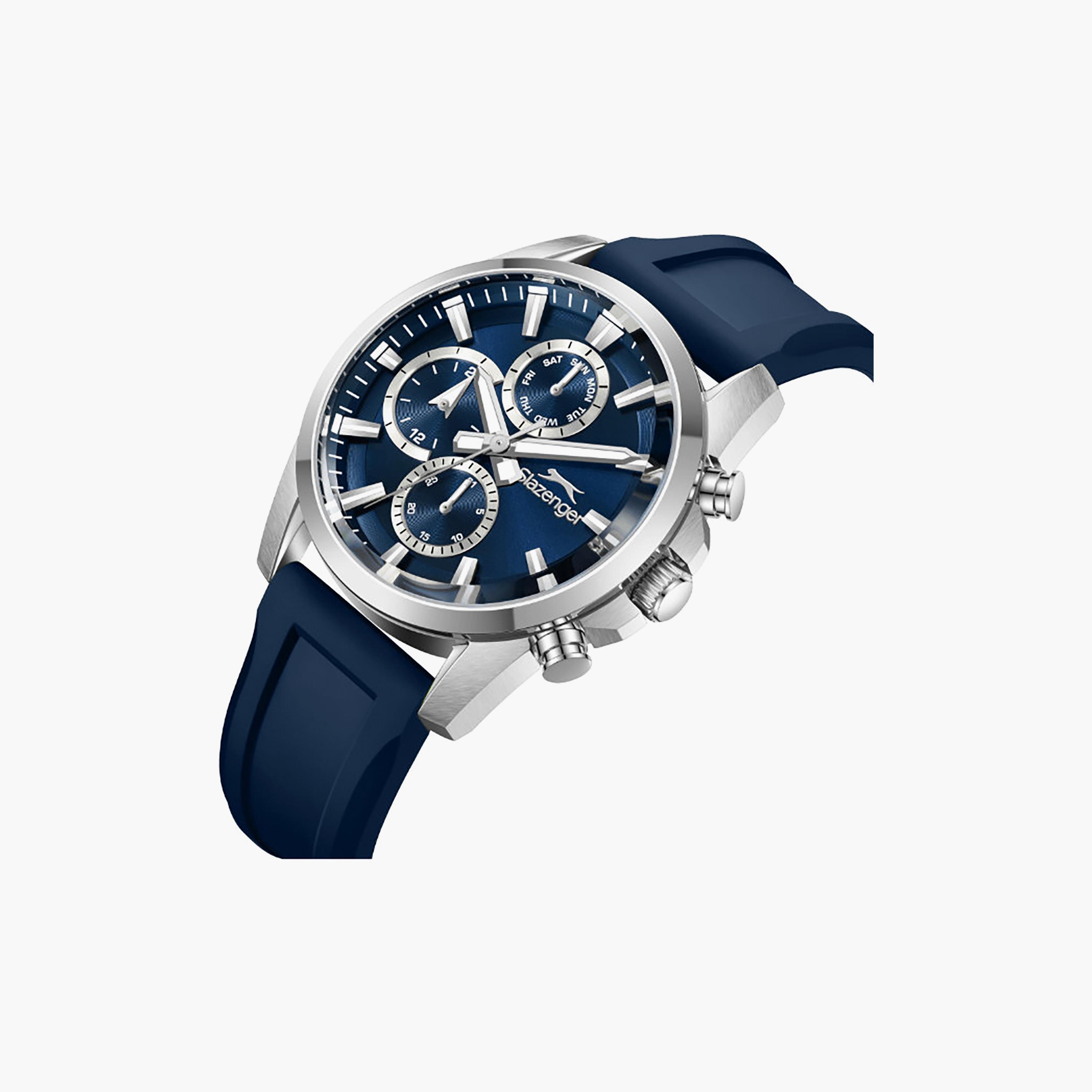 Slazenger Men's 42MM Blue Chronograph Silicone Watch | SL.9.2523.2.02-men-watchesandjewellery-watches-image-2