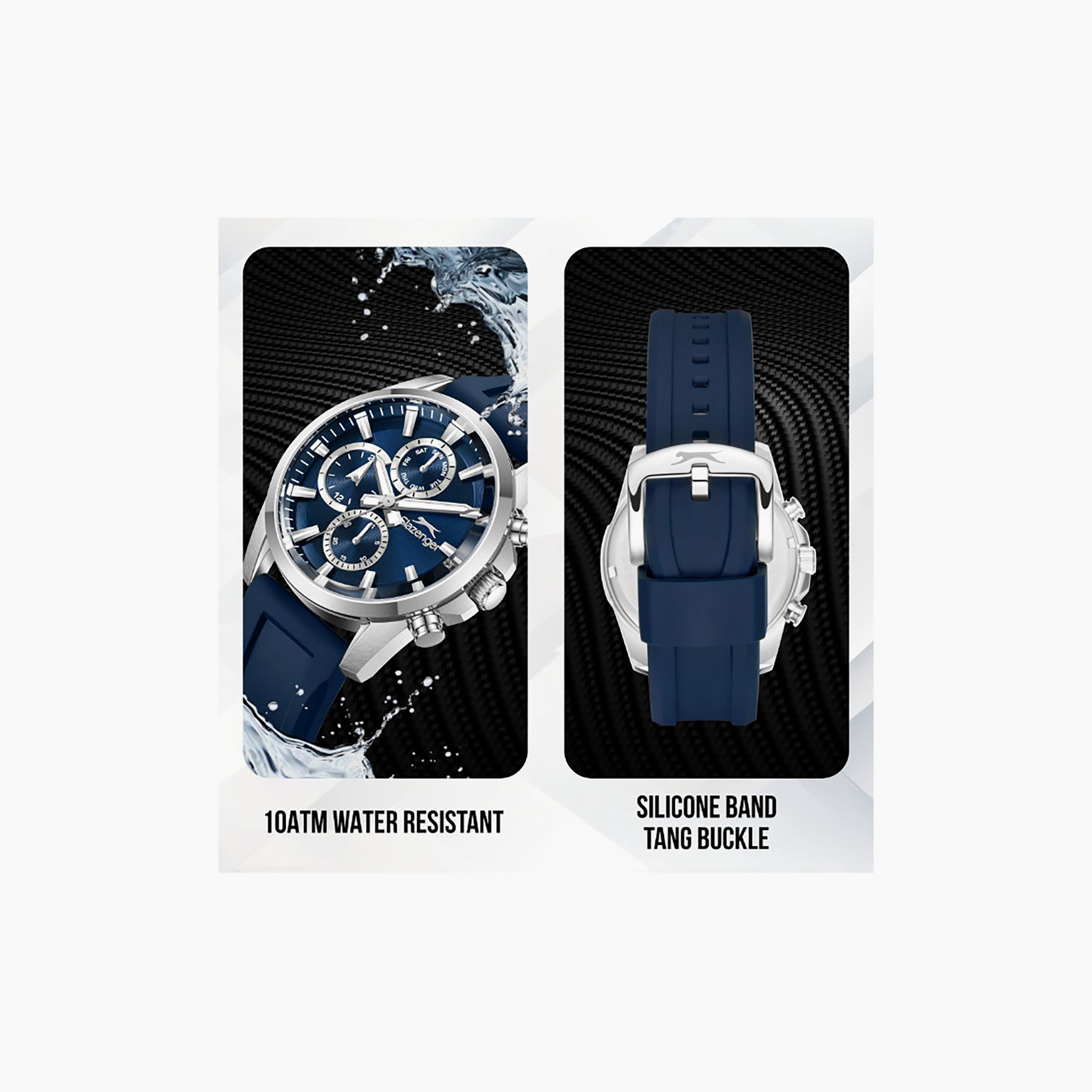 Slazenger Men's 42MM Blue Chronograph Silicone Watch | SL.9.2523.2.02-men-watchesandjewellery-watches-image-5