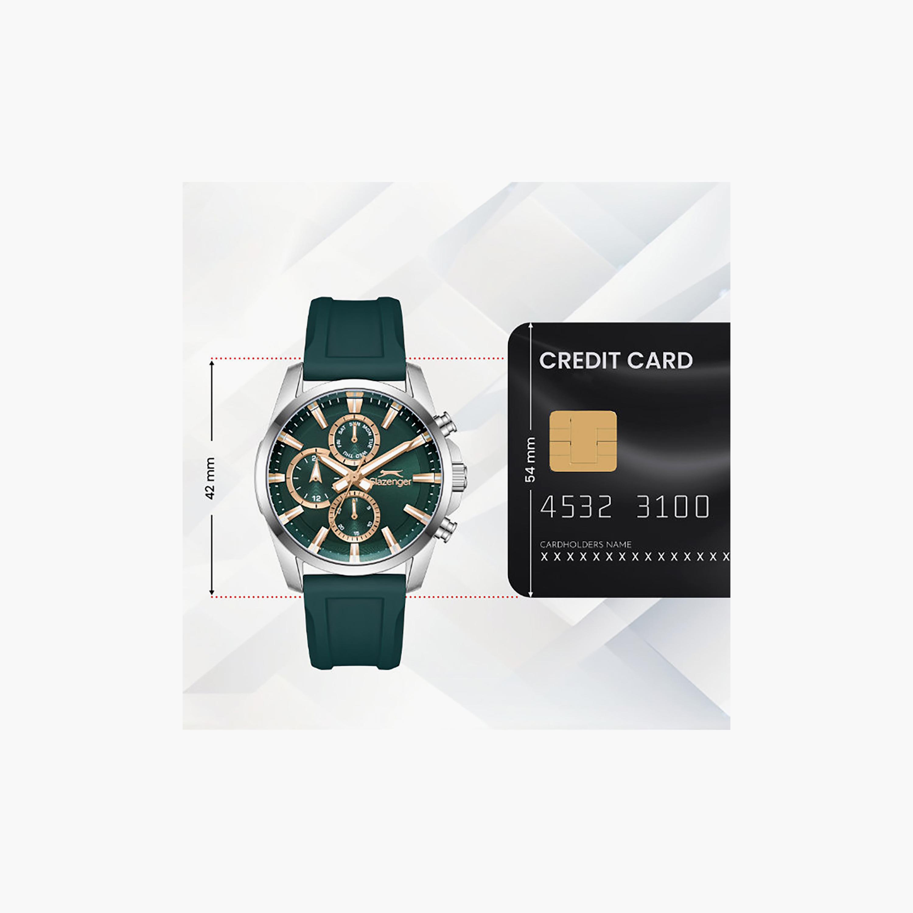 Slazenger Men's 42MM Green Chronograph Silicone Watch | SL.9.2523.2.03-men-watchesandjewellery-watches-image-6