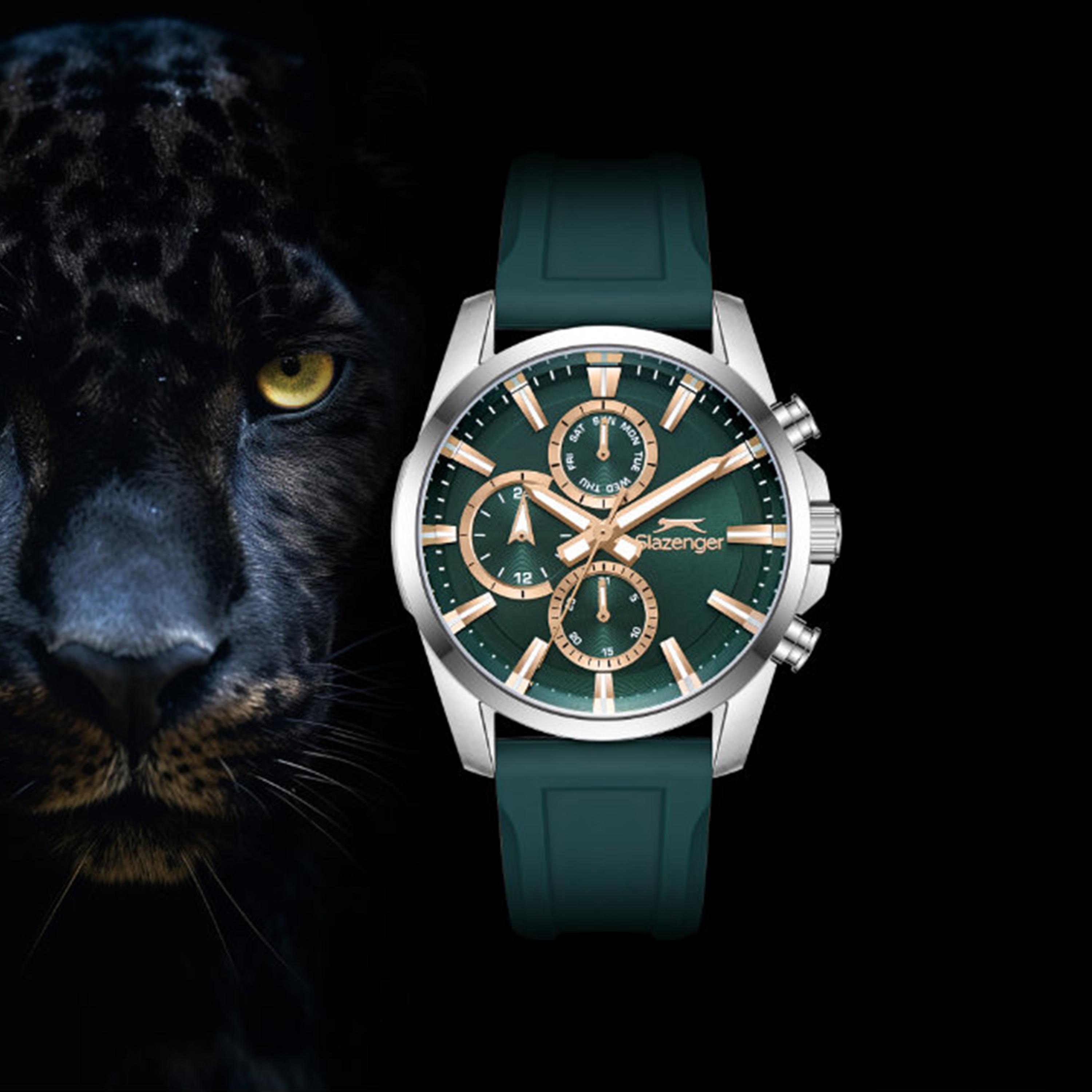 Slazenger Men's 42MM Green Chronograph Silicone Watch | SL.9.2523.2.03-men-watchesandjewellery-watches-image-8