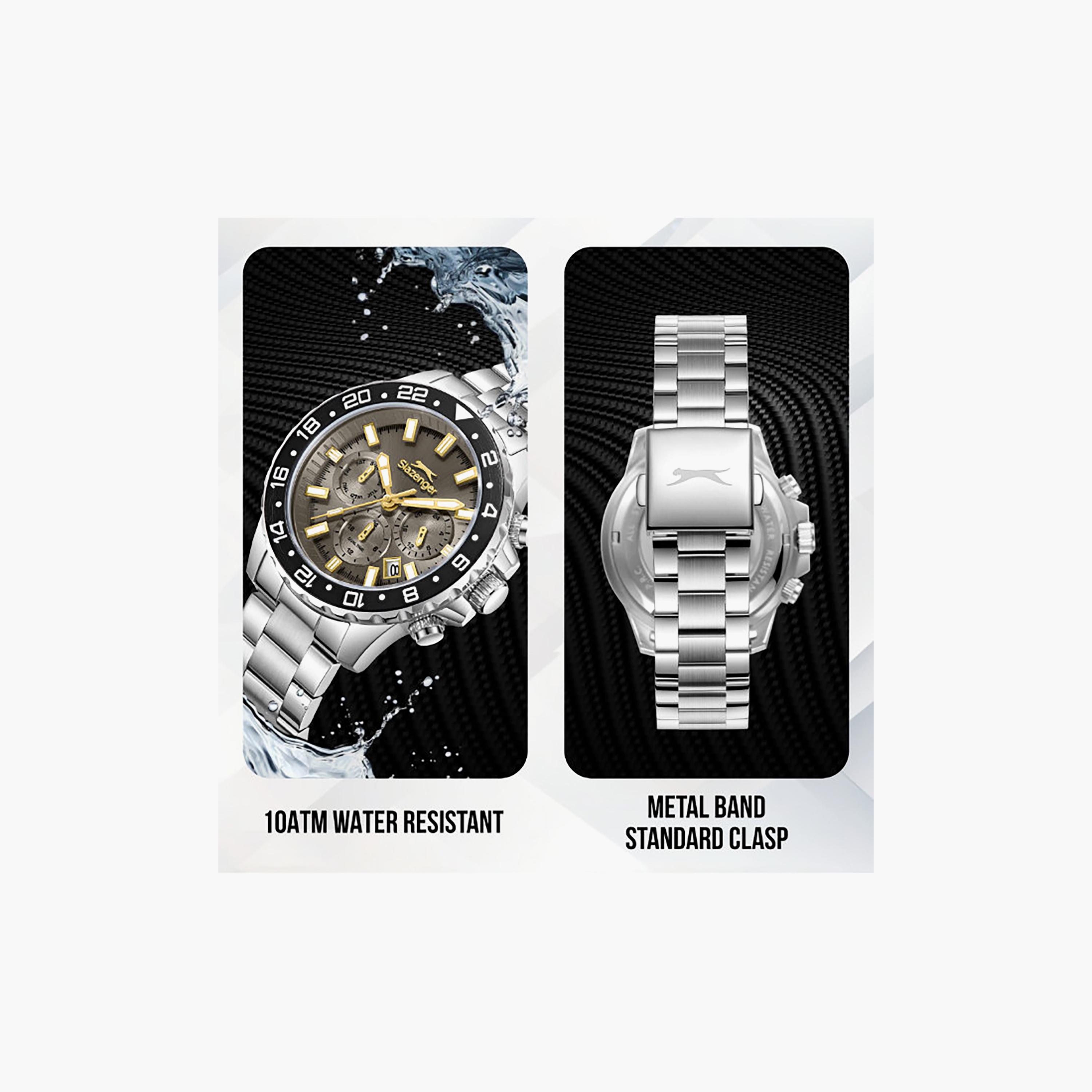 ساعة كرونوغراف معدن باللون الفضي 42 مم للرجال من سلازينجر | SL.9.2552.2.06-men-watchesandjewellery-watches-image-5