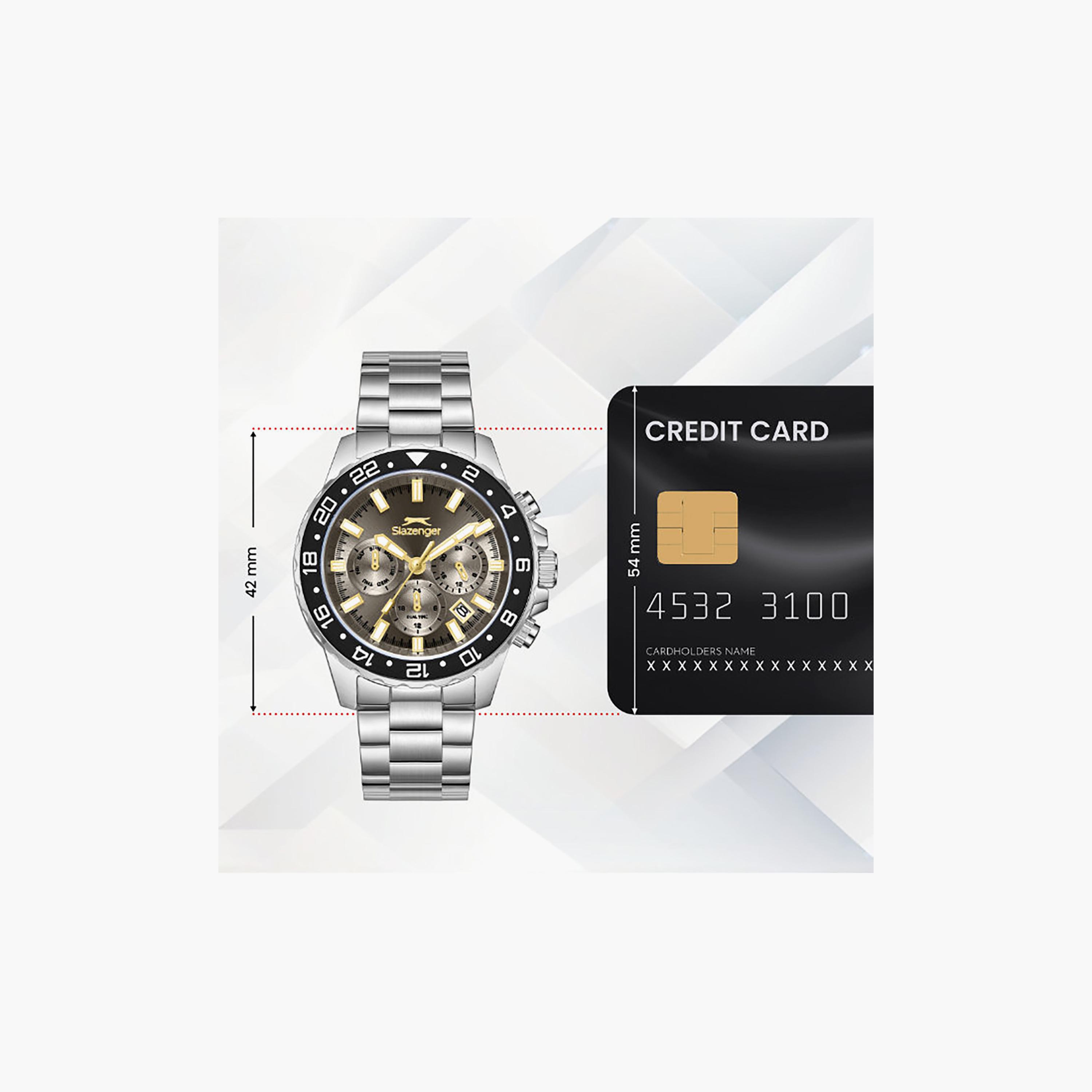 ساعة كرونوغراف معدن باللون الفضي 42 مم للرجال من سلازينجر | SL.9.2552.2.06-men-watchesandjewellery-watches-image-6
