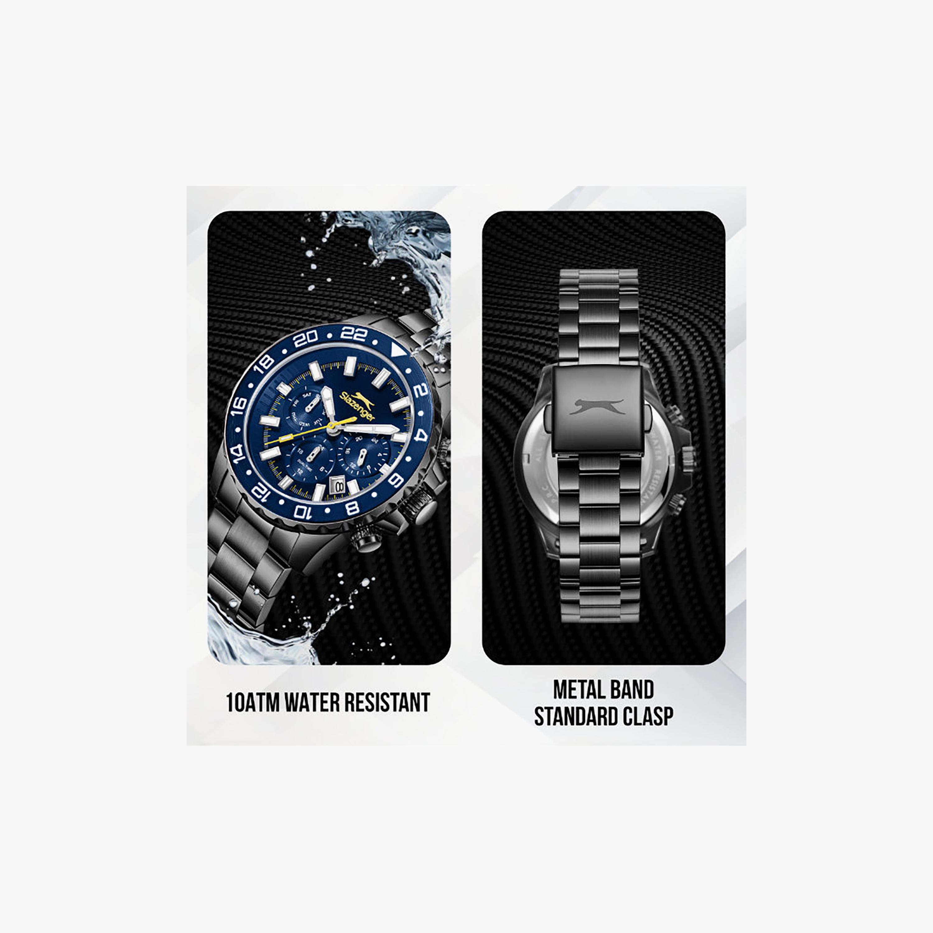 ساعة كرونوغراف معدن باللون الأسود 42 مم للرجال من سلازينجر | SL.9.2552.2.660-men-watchesandjewellery-watches-image-5