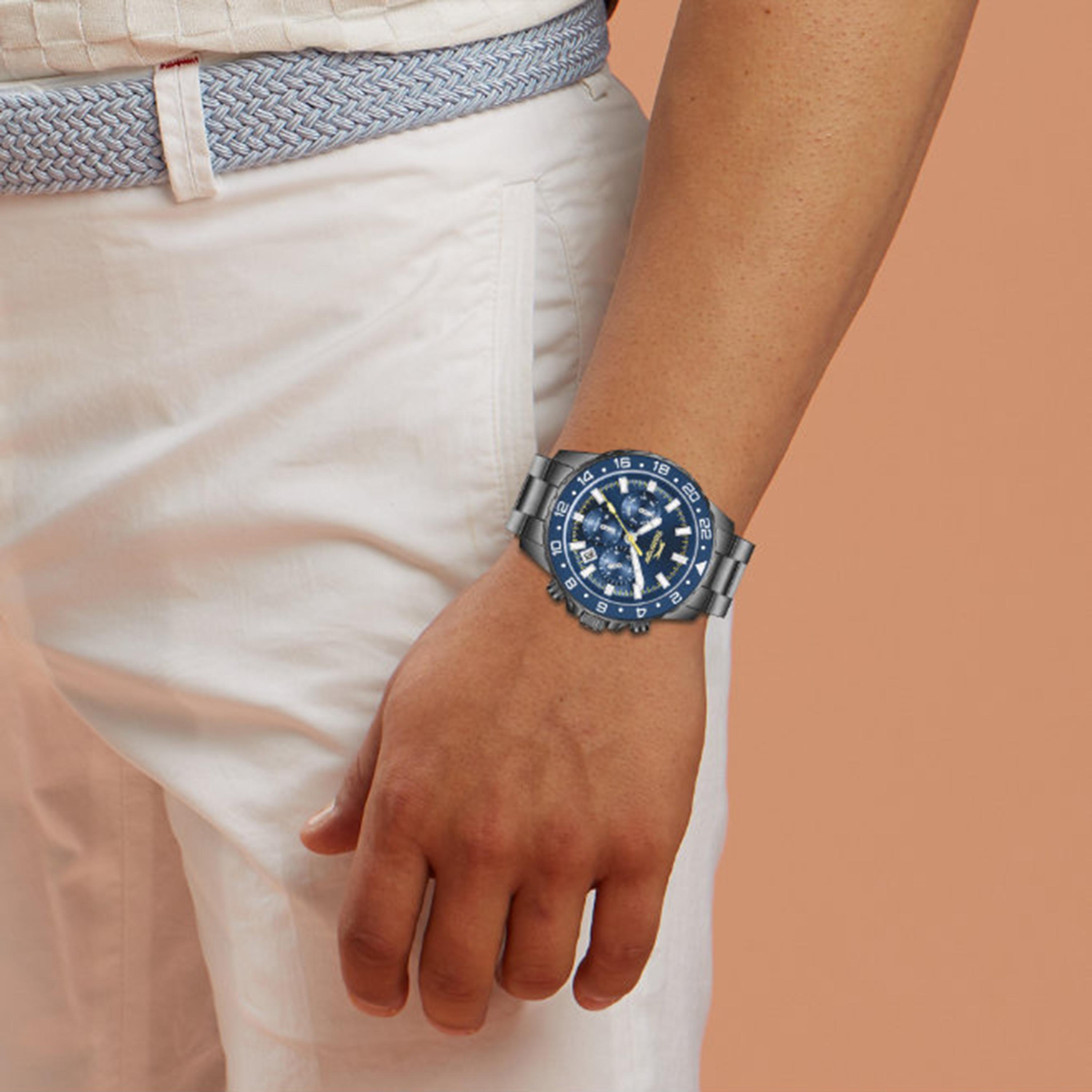 ساعة كرونوغراف معدن باللون الأسود 42 مم للرجال من سلازينجر | SL.9.2552.2.660-men-watchesandjewellery-watches-image-9