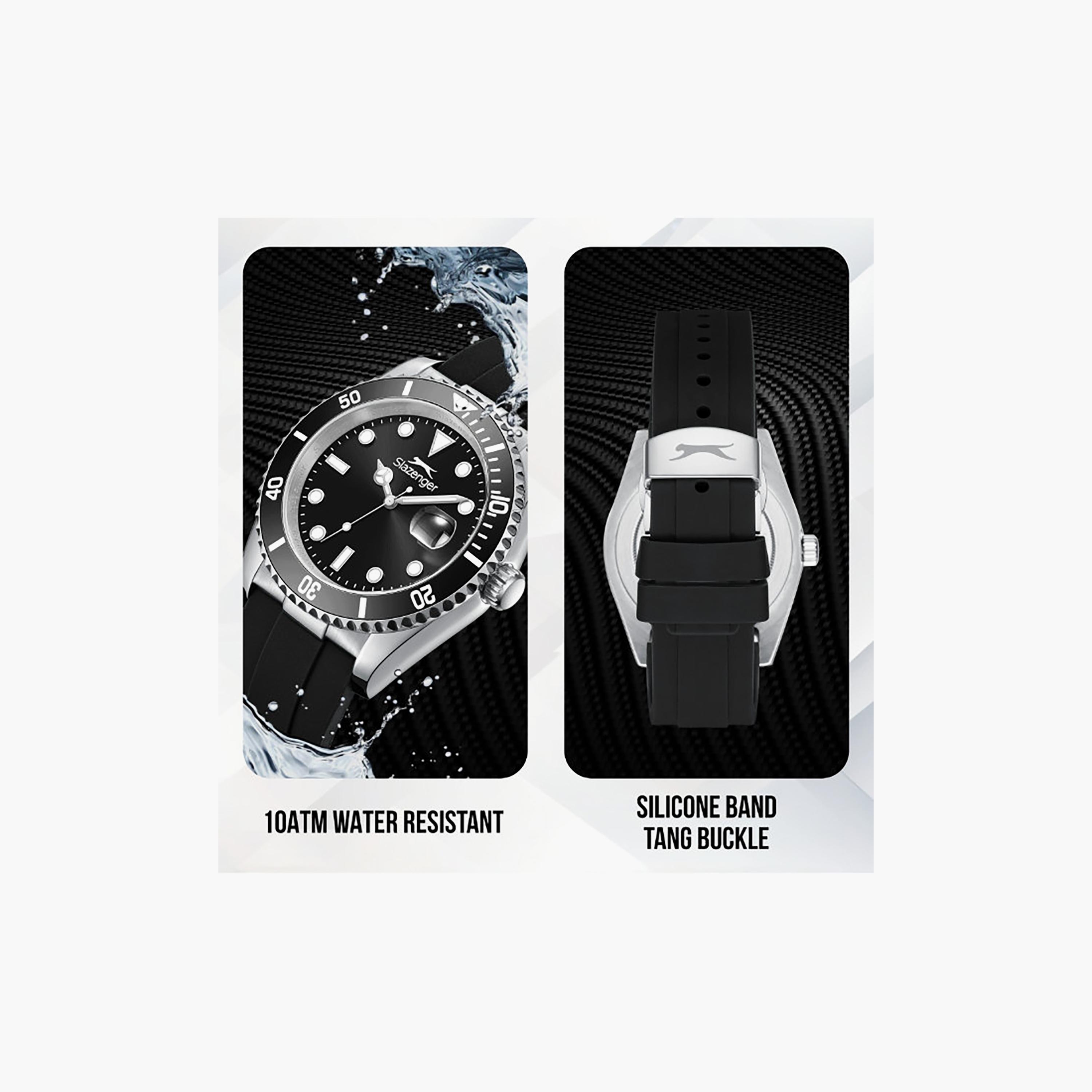 Slazenger Men's 42MM Black Analog Silicone Watch | SL.9.2571.2.351-men-watchesandjewellery-watches-image-5