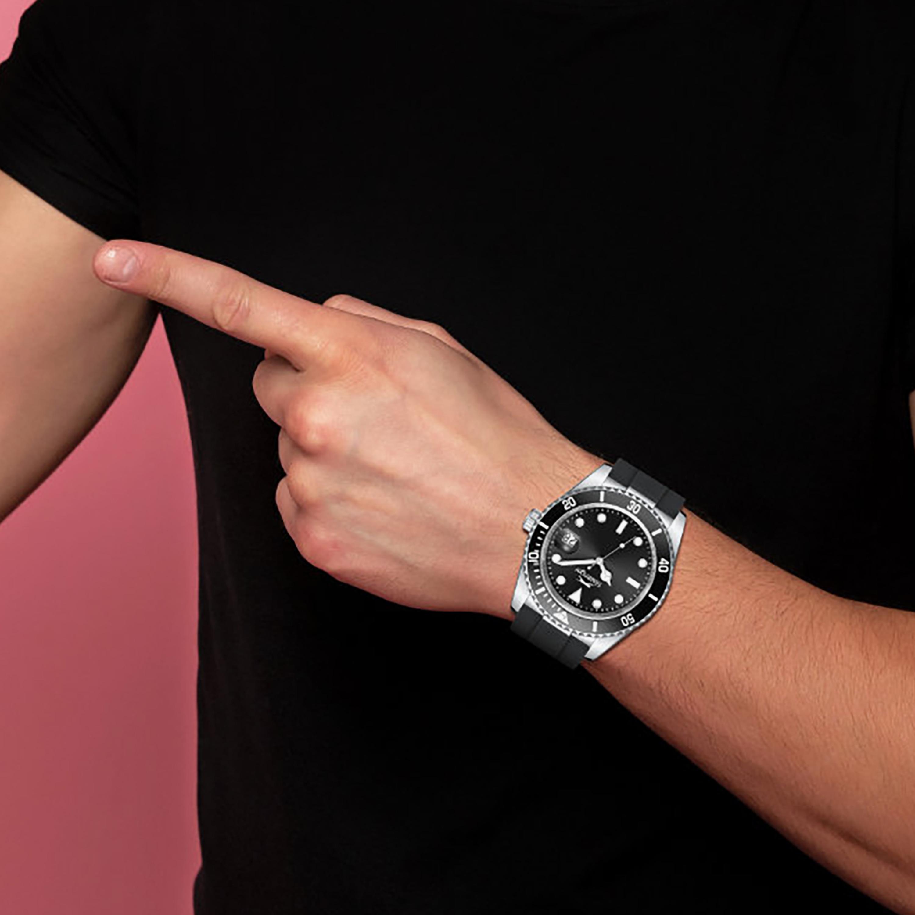Slazenger Men's 42MM Black Analog Silicone Watch | SL.9.2571.2.351-men-watchesandjewellery-watches-image-8