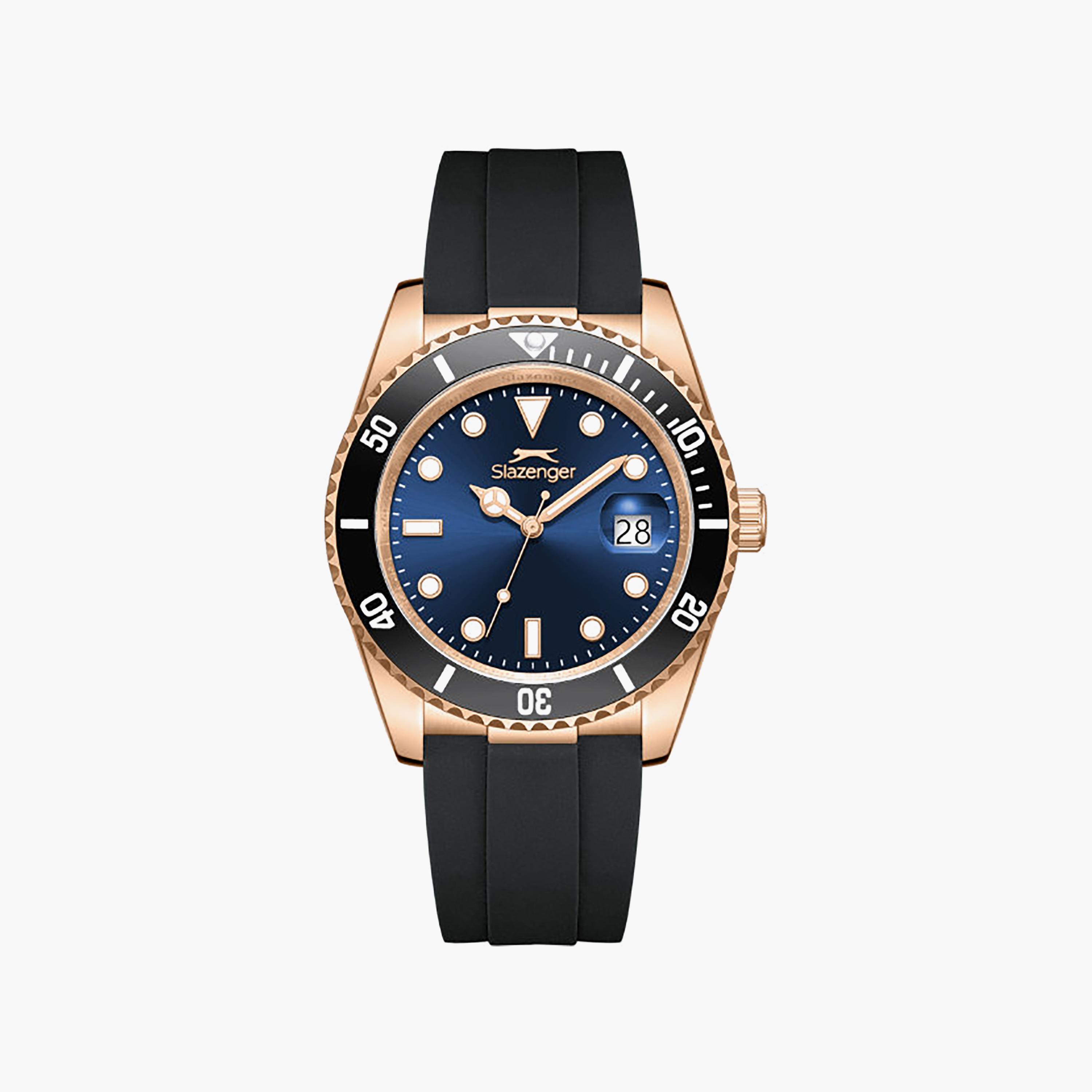 ساعة أنالوج سيليكون باللون الأسود 42 مم للرجال من سلازينجر | SL.9.2571.2.491-men-watchesandjewellery-watches-image-1