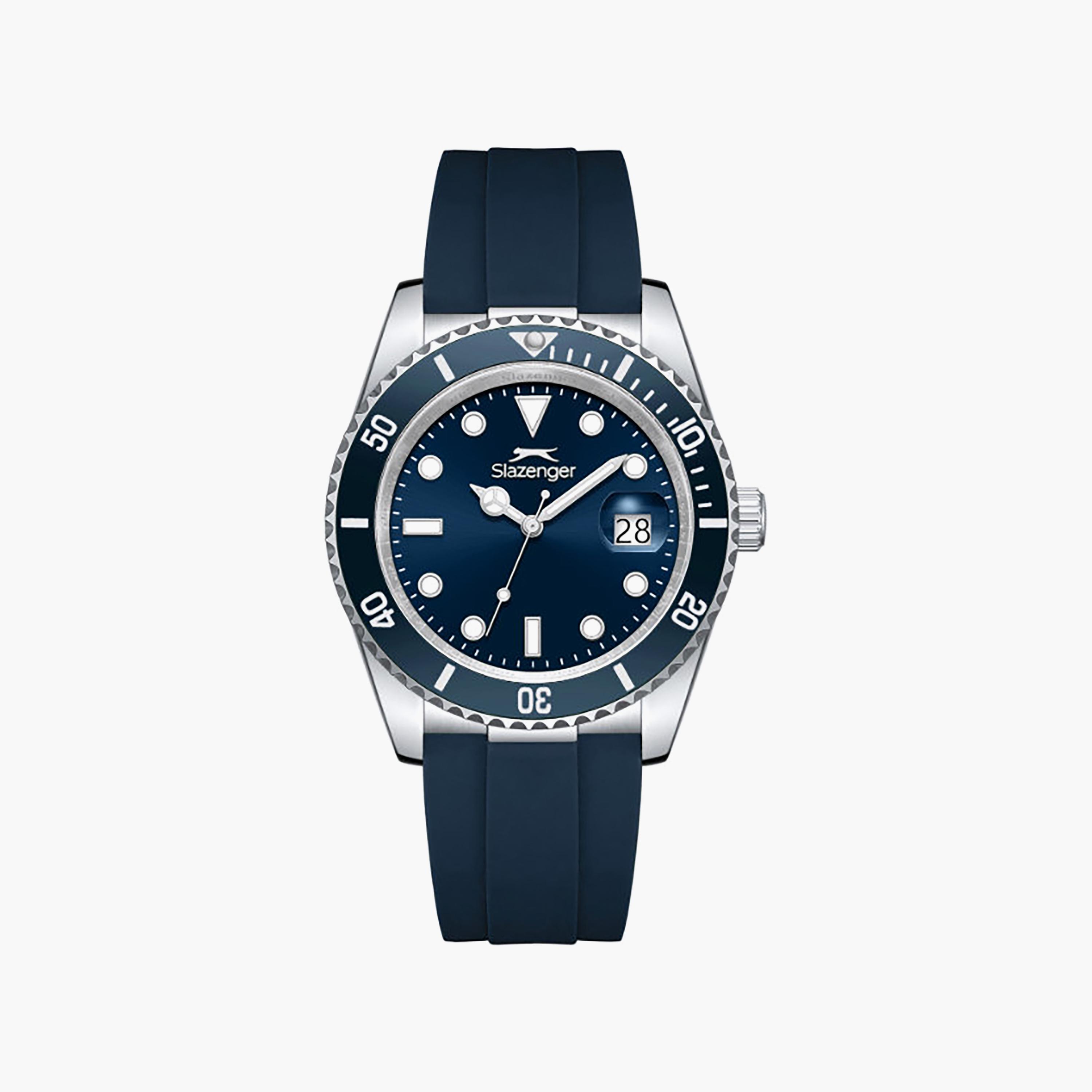 Slazenger Men's 42MM Blue Analog Silicone Watch | SL.9.2571.2.999-men-watchesandjewellery-watches-image-1