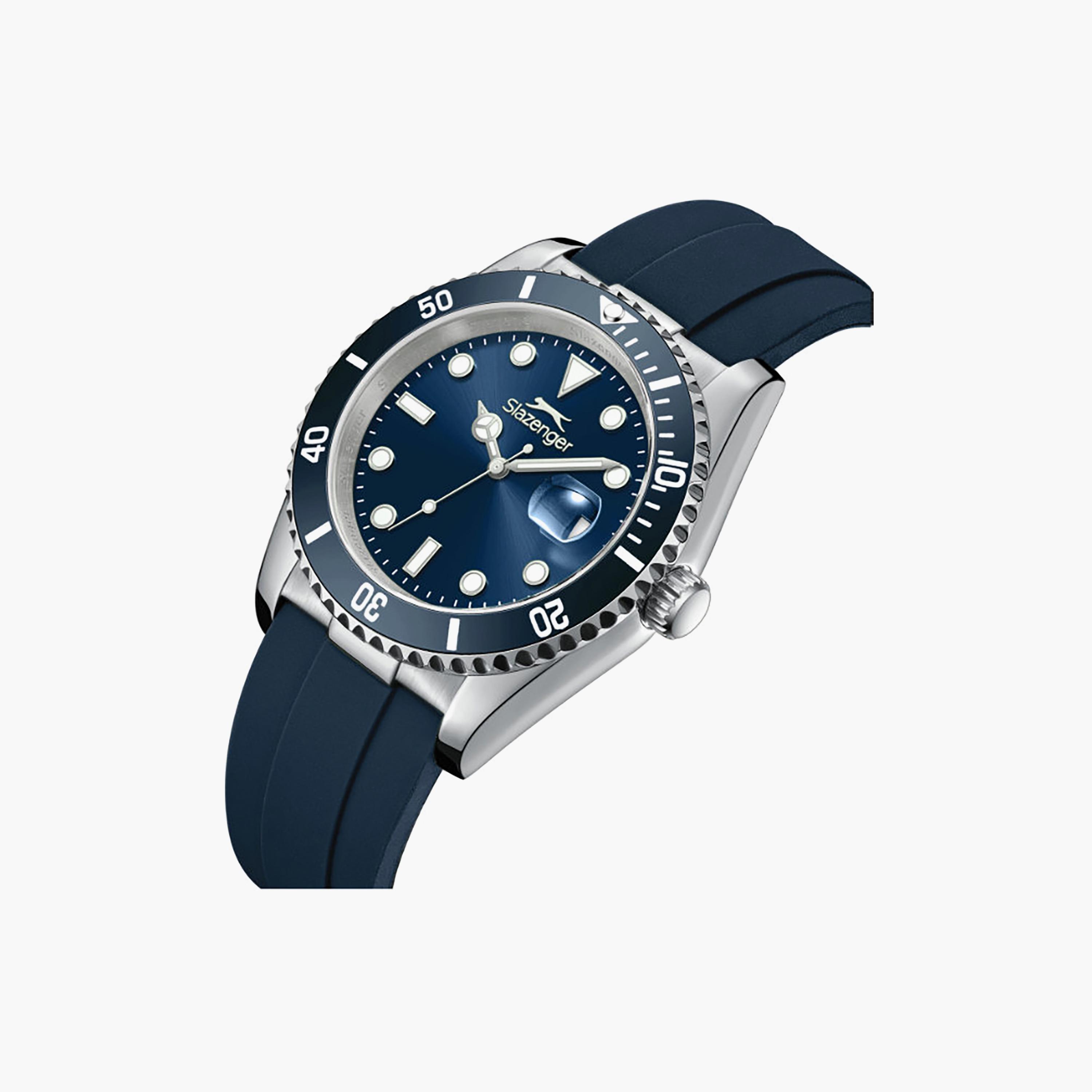 Slazenger Men's 42MM Blue Analog Silicone Watch | SL.9.2571.2.999-men-watchesandjewellery-watches-image-2