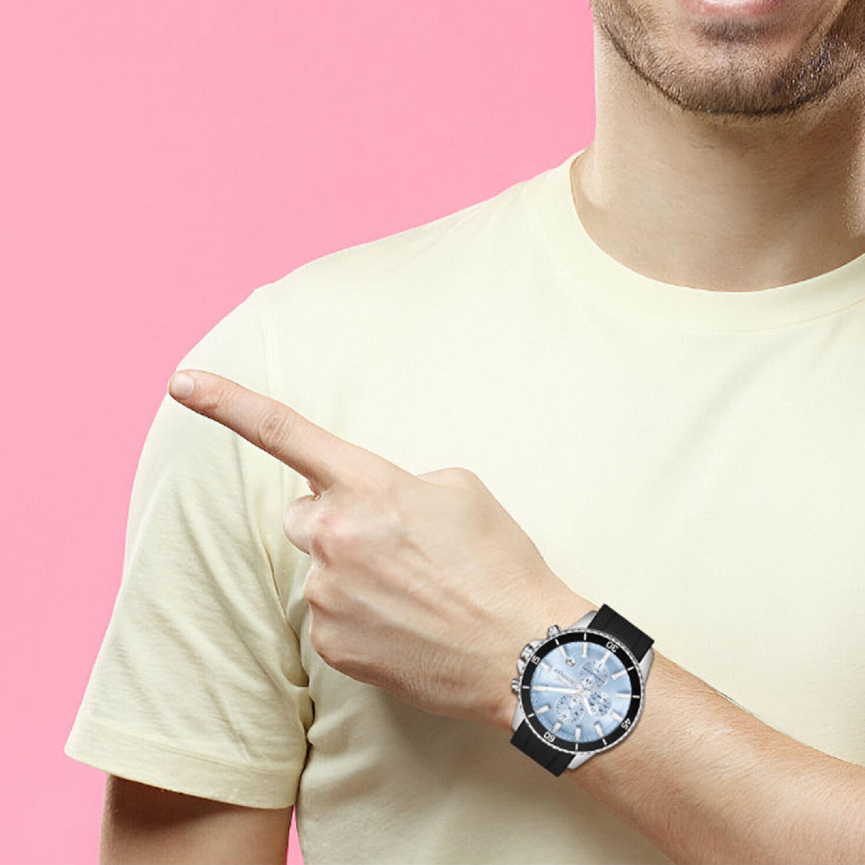 ساعة كرونوغراف سيليكون باللون الأسود 44 مم للرجال من سلازينجر | SL.9.2572.2.301-men-watchesandjewellery-watches-image-9