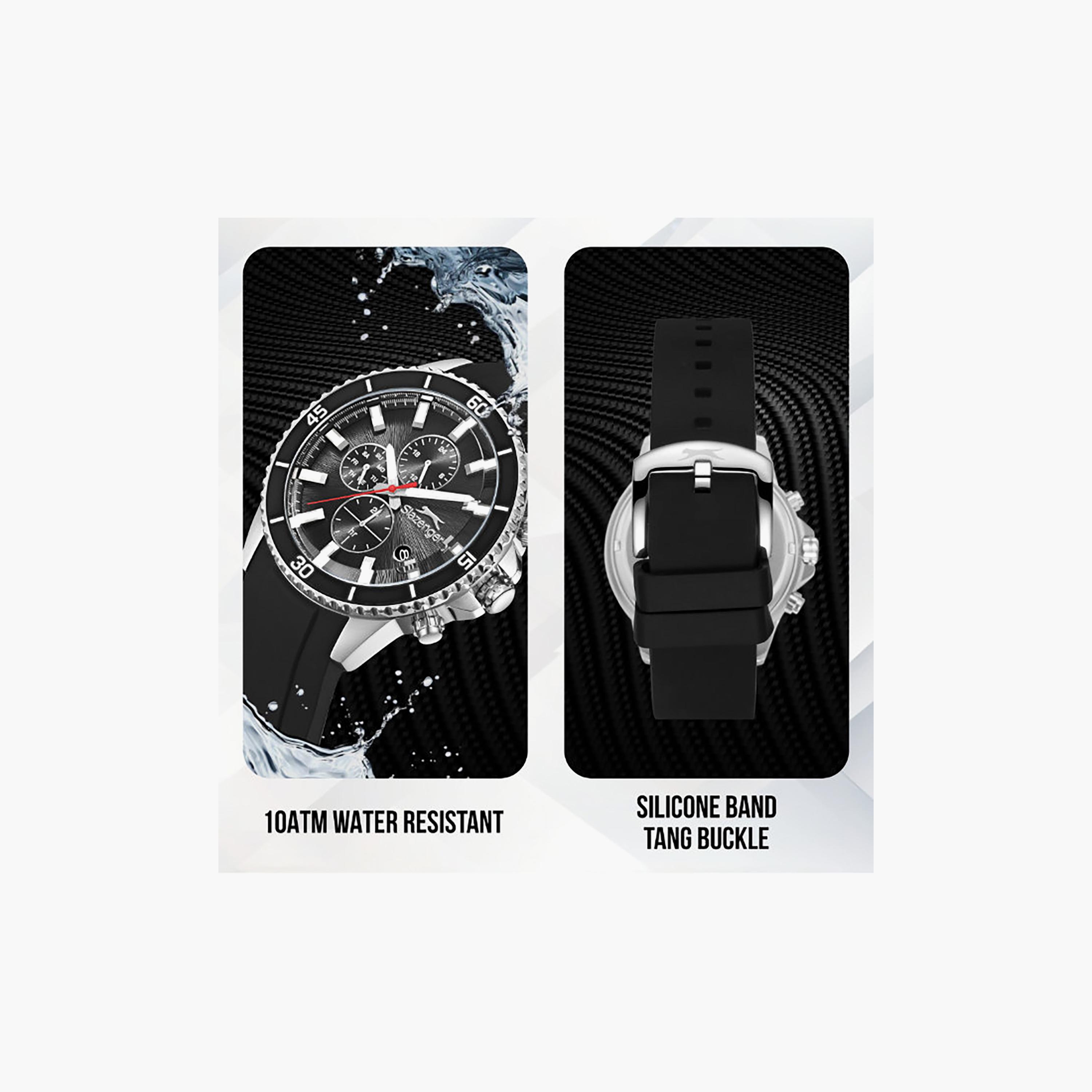 ساعة كرونوغراف سيليكون باللون الأسود 44 مم للرجال من سلازينجر | SL.9.2572.2.351-men-watchesandjewellery-watches-image-5