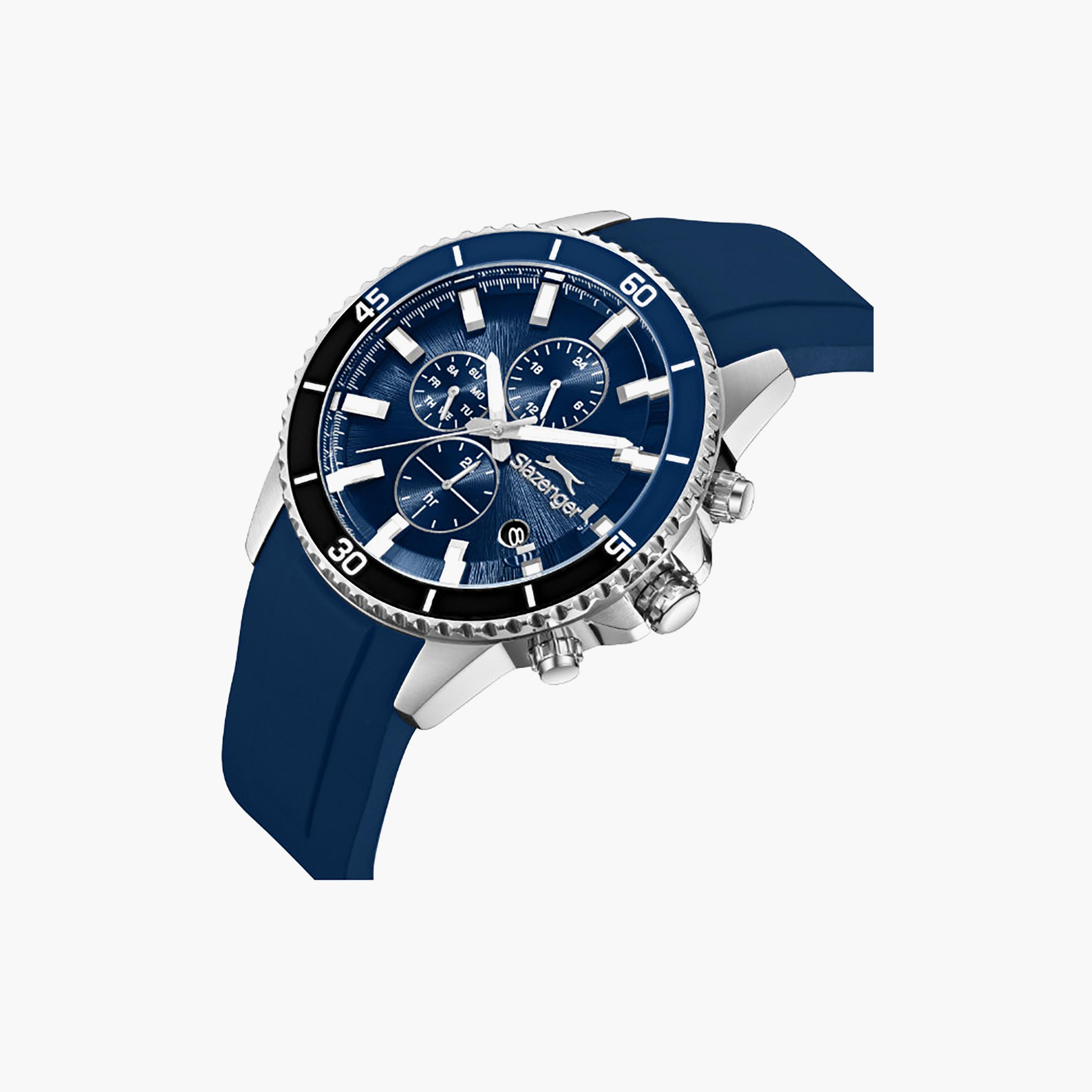 Slazenger Men's 44MM Blue Chronograph Silicone Watch | SL.9.2572.2.399-men-watchesandjewellery-watches-image-2