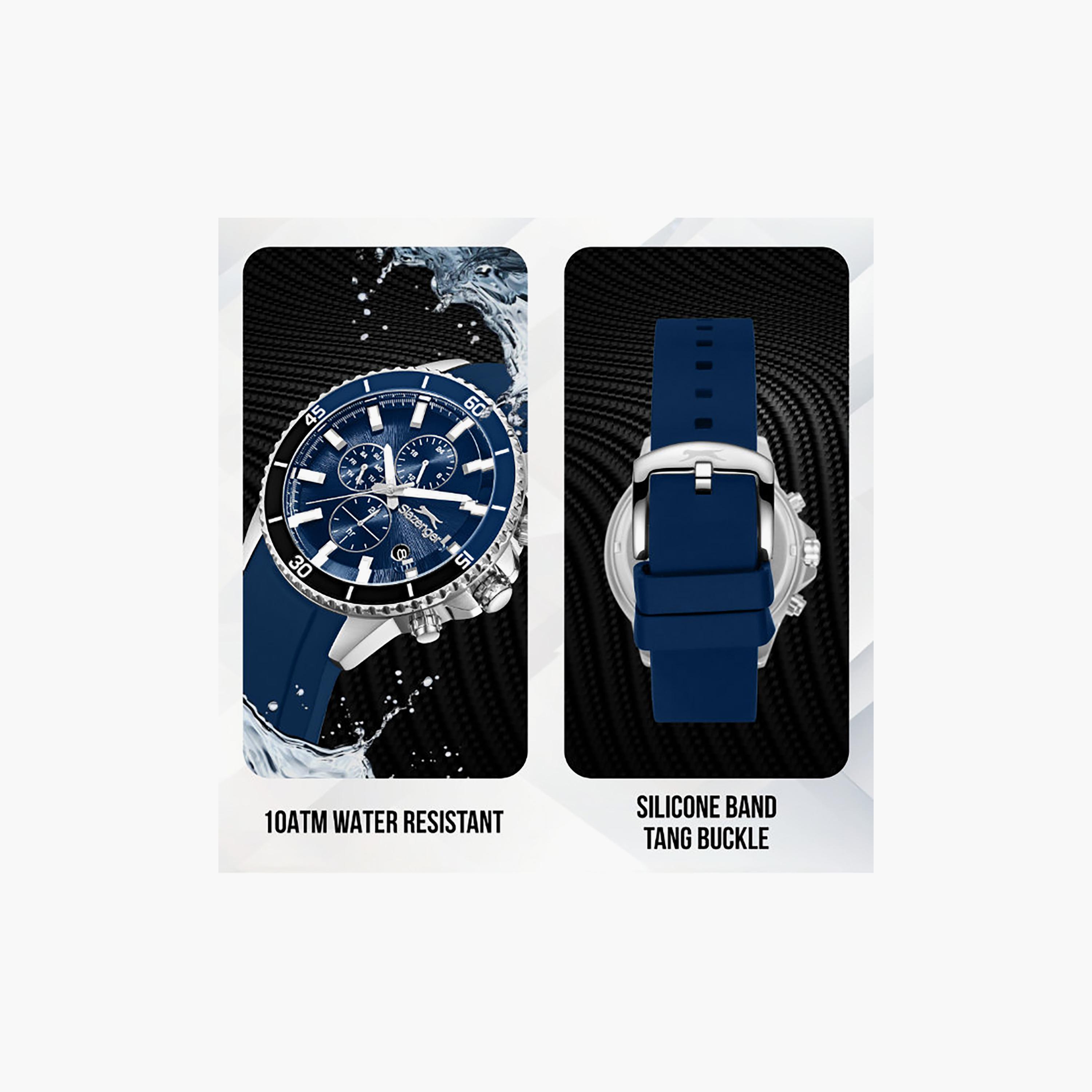 Slazenger Men's 44MM Blue Chronograph Silicone Watch | SL.9.2572.2.399-men-watchesandjewellery-watches-image-5