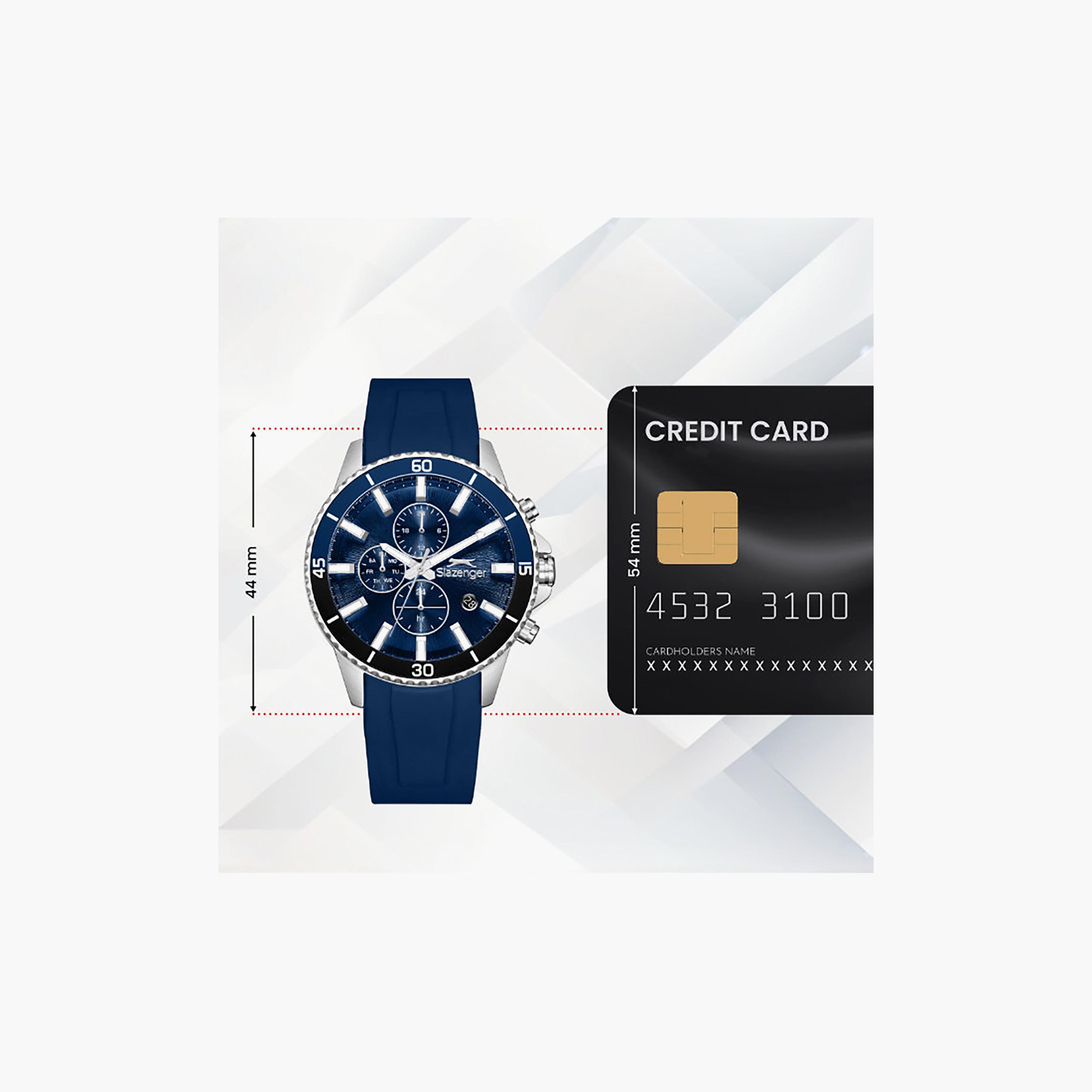 Slazenger Men's 44MM Blue Chronograph Silicone Watch | SL.9.2572.2.399-men-watchesandjewellery-watches-image-6