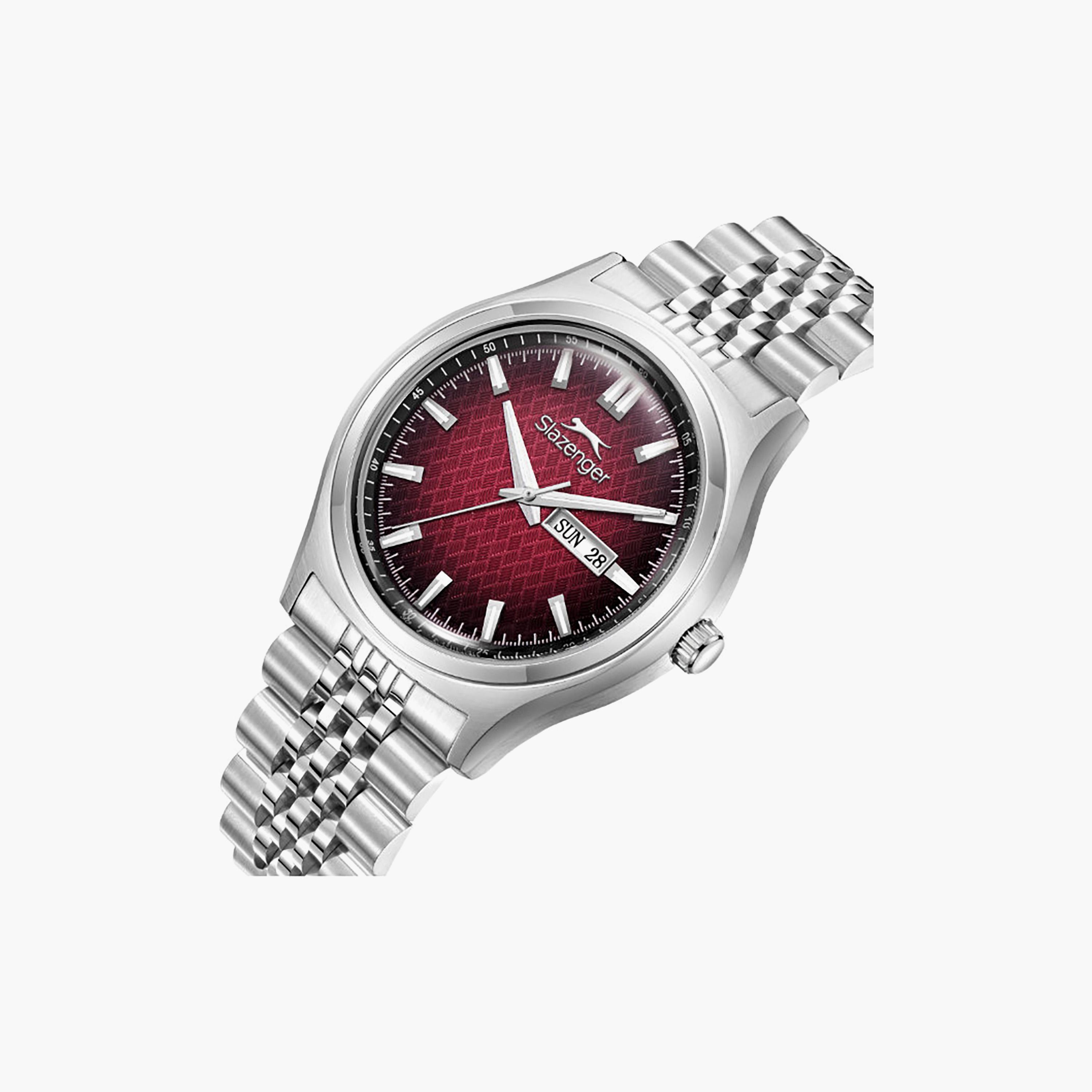 Slazenger Men's 42MM Silver Analog Metal Watch | SL.9.2573.1.380-men-watchesandjewellery-watches-image-2