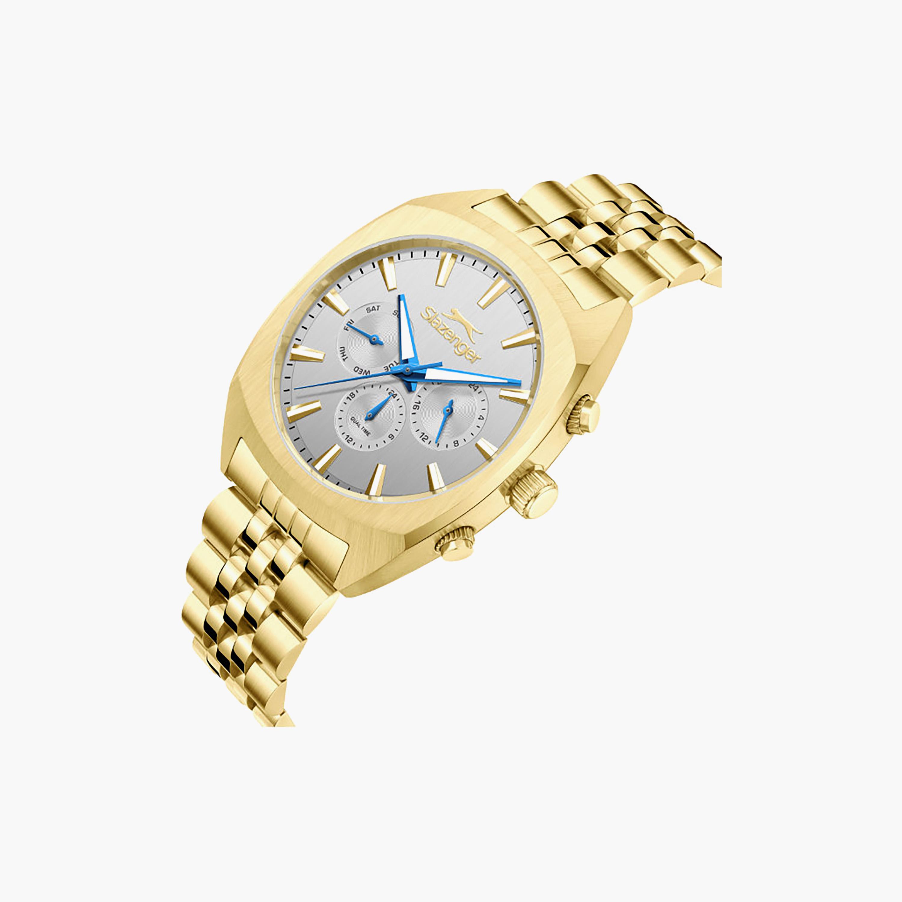 ساعة كرونوغراف معدن باللون الذهبي 41 مم للرجال من سلازينجر | SL.9.2574.2.130-men-watchesandjewellery-watches-image-2