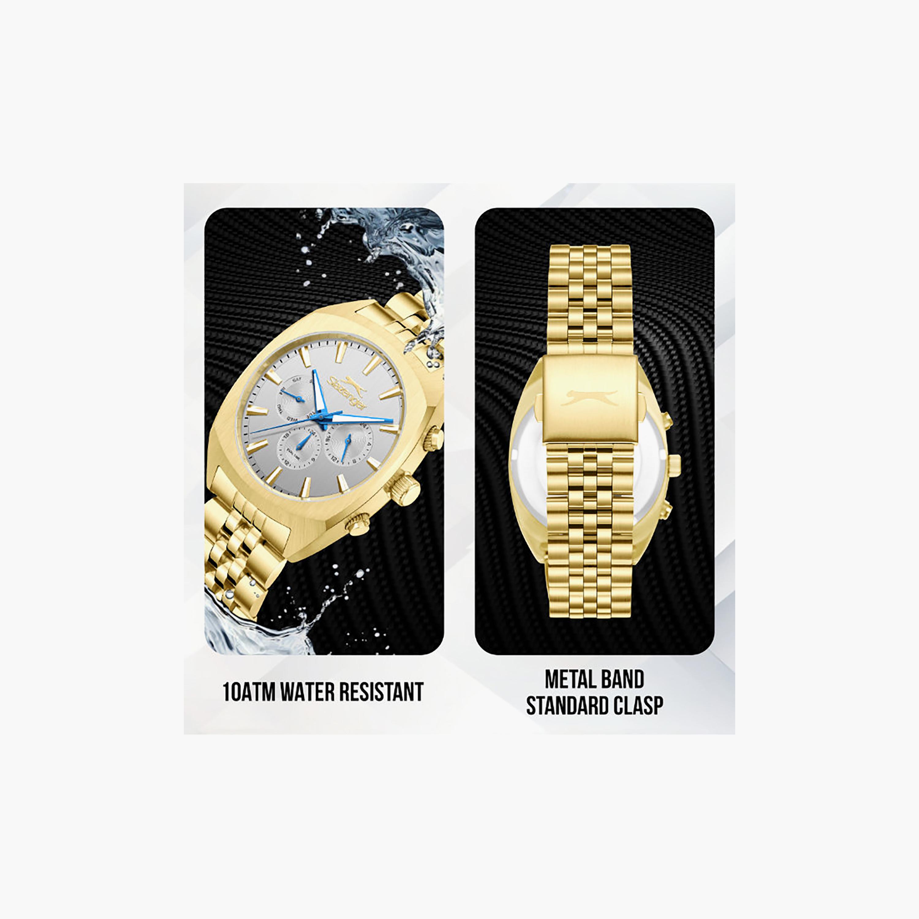 ساعة كرونوغراف معدن باللون الذهبي 41 مم للرجال من سلازينجر | SL.9.2574.2.130-men-watchesandjewellery-watches-image-5