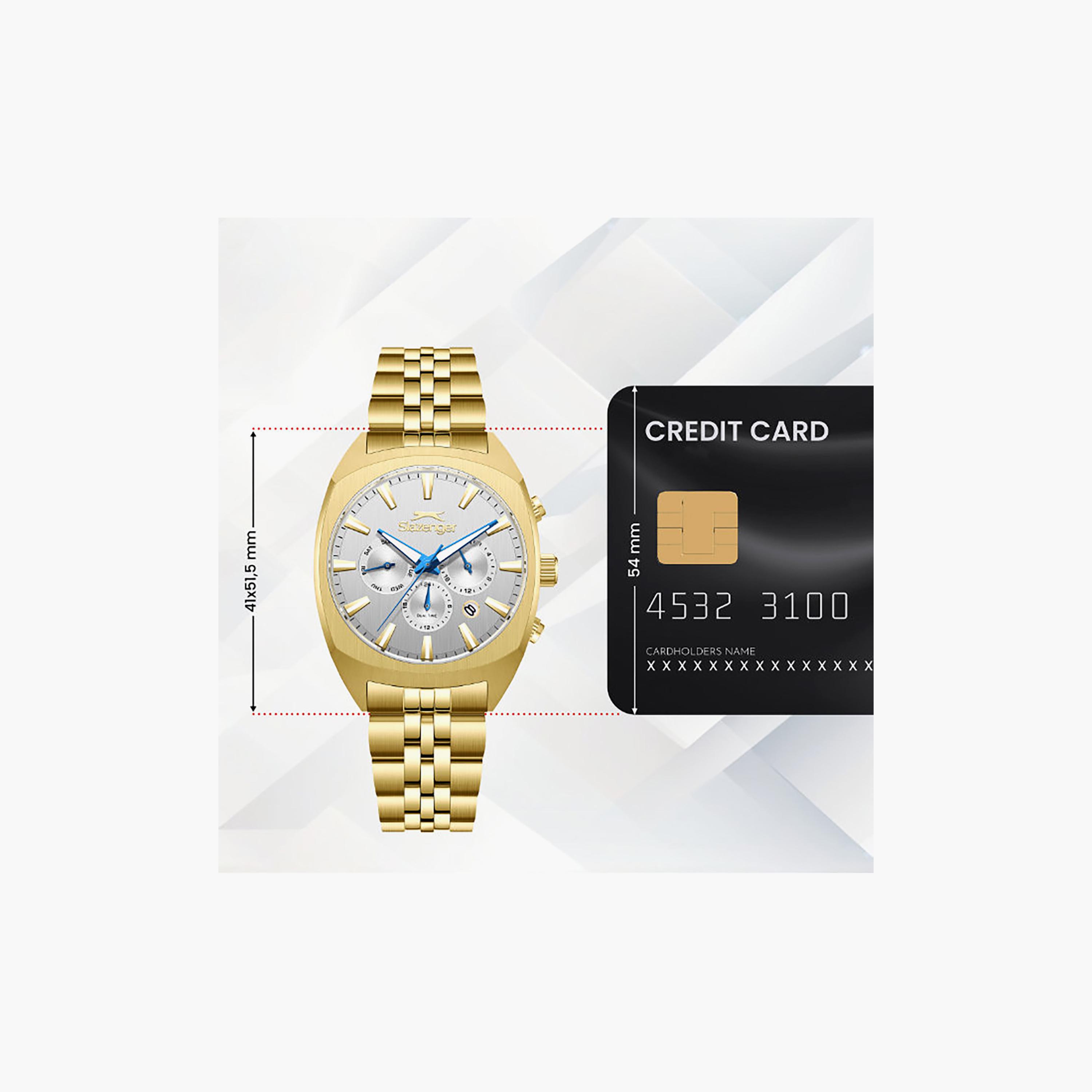 ساعة كرونوغراف معدن باللون الذهبي 41 مم للرجال من سلازينجر | SL.9.2574.2.130-men-watchesandjewellery-watches-image-6