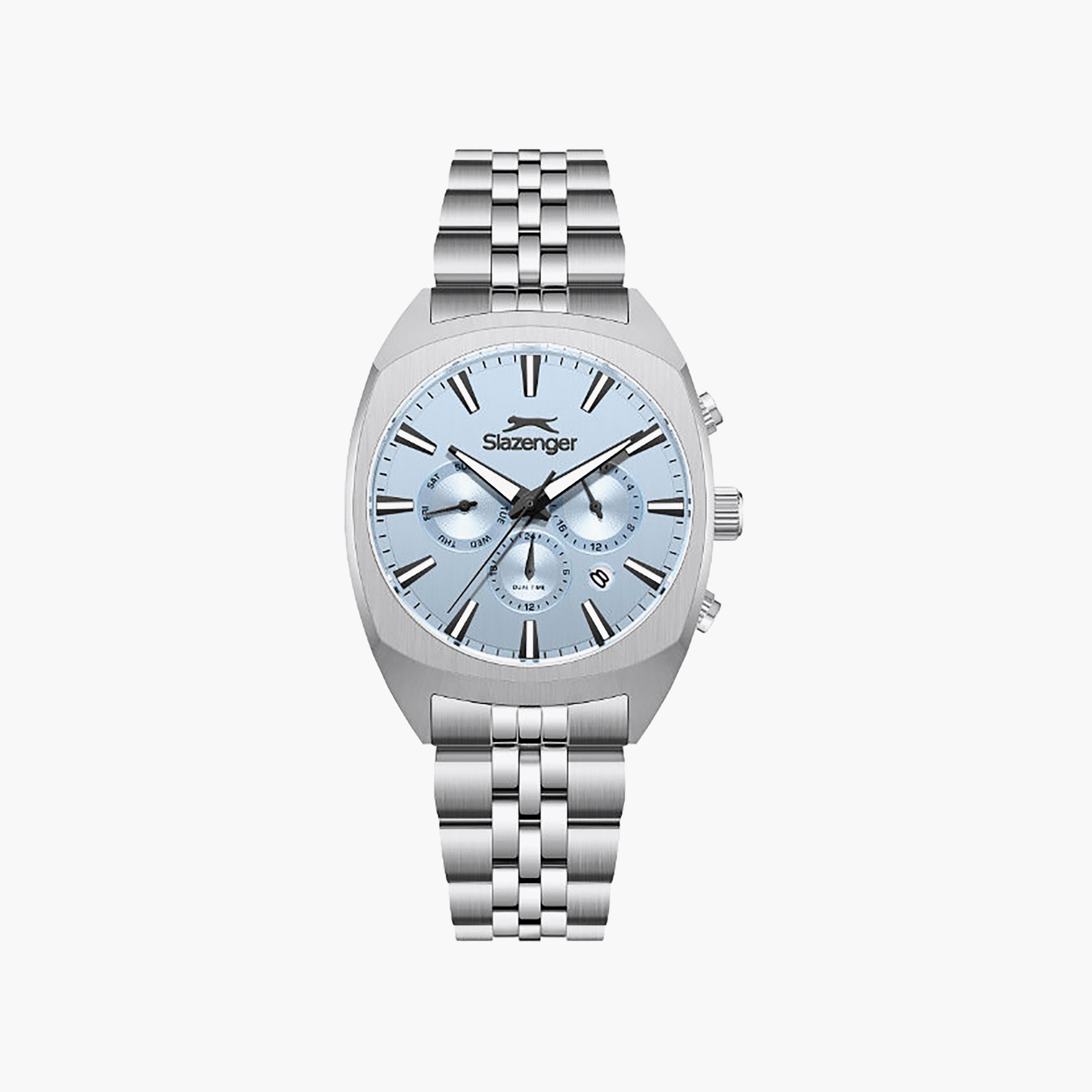 ساعة كرونوغراف معدن باللون الفضي 41 مم للرجال من سلازينجر | SL.9.2574.2.300-men-watchesandjewellery-watches-image-1