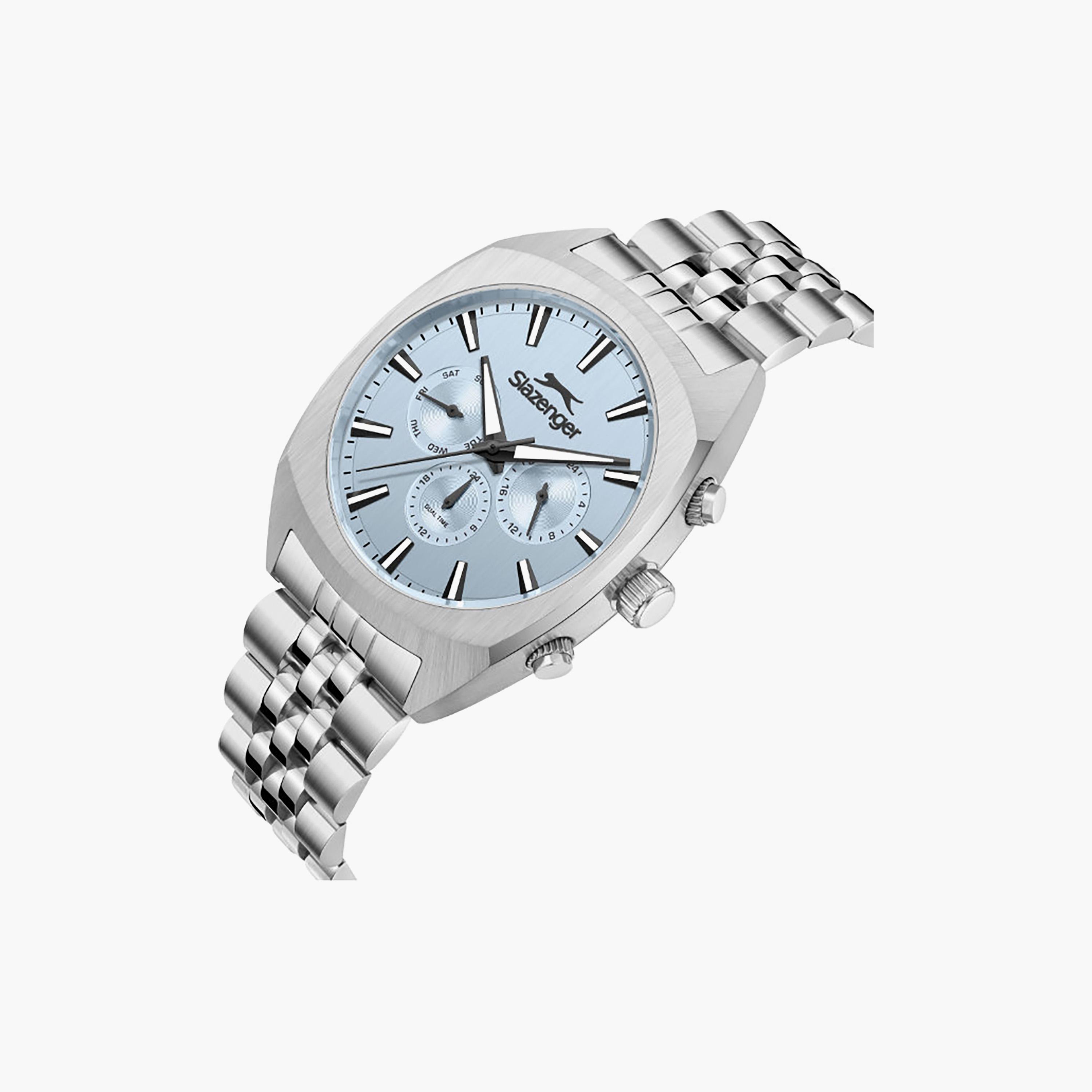 ساعة كرونوغراف معدن باللون الفضي 41 مم للرجال من سلازينجر | SL.9.2574.2.300-men-watchesandjewellery-watches-image-2