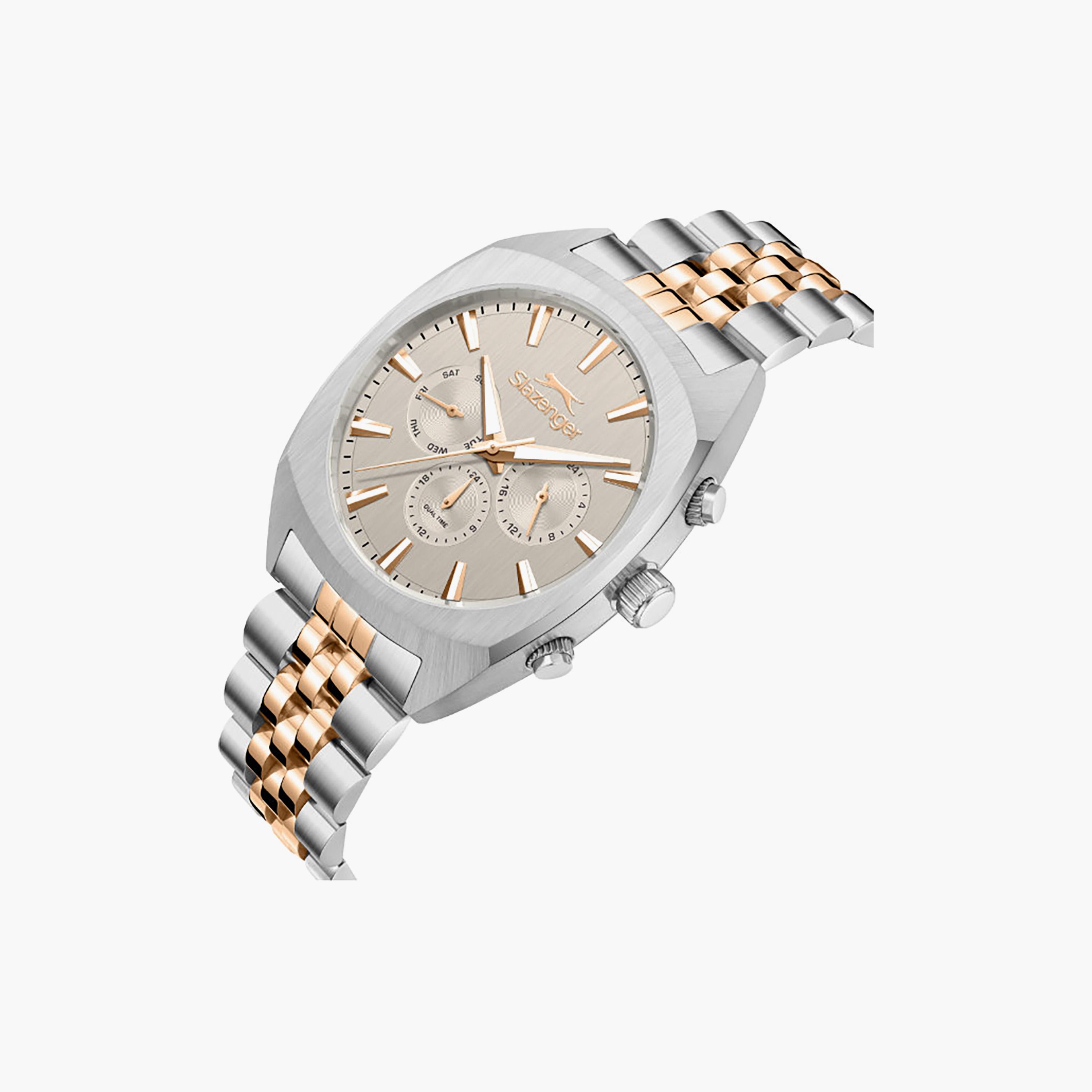 Slazenger Men's 41MM Silver & Gold Chronograph Metal Watch | SL.9.2574.2.360-men-watchesandjewellery-watches-image-2