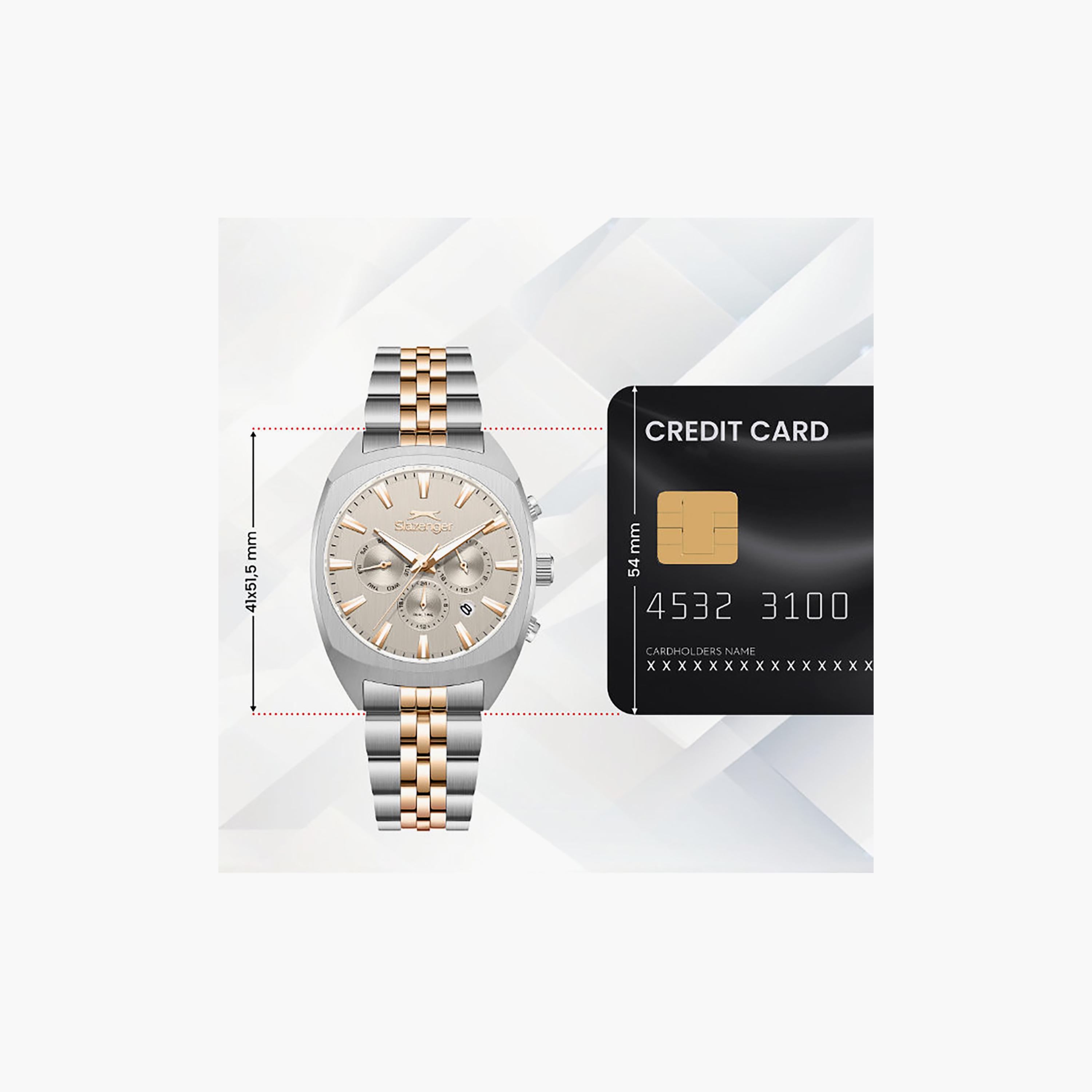 Slazenger Men's 41MM Silver & Gold Chronograph Metal Watch | SL.9.2574.2.360-men-watchesandjewellery-watches-image-6