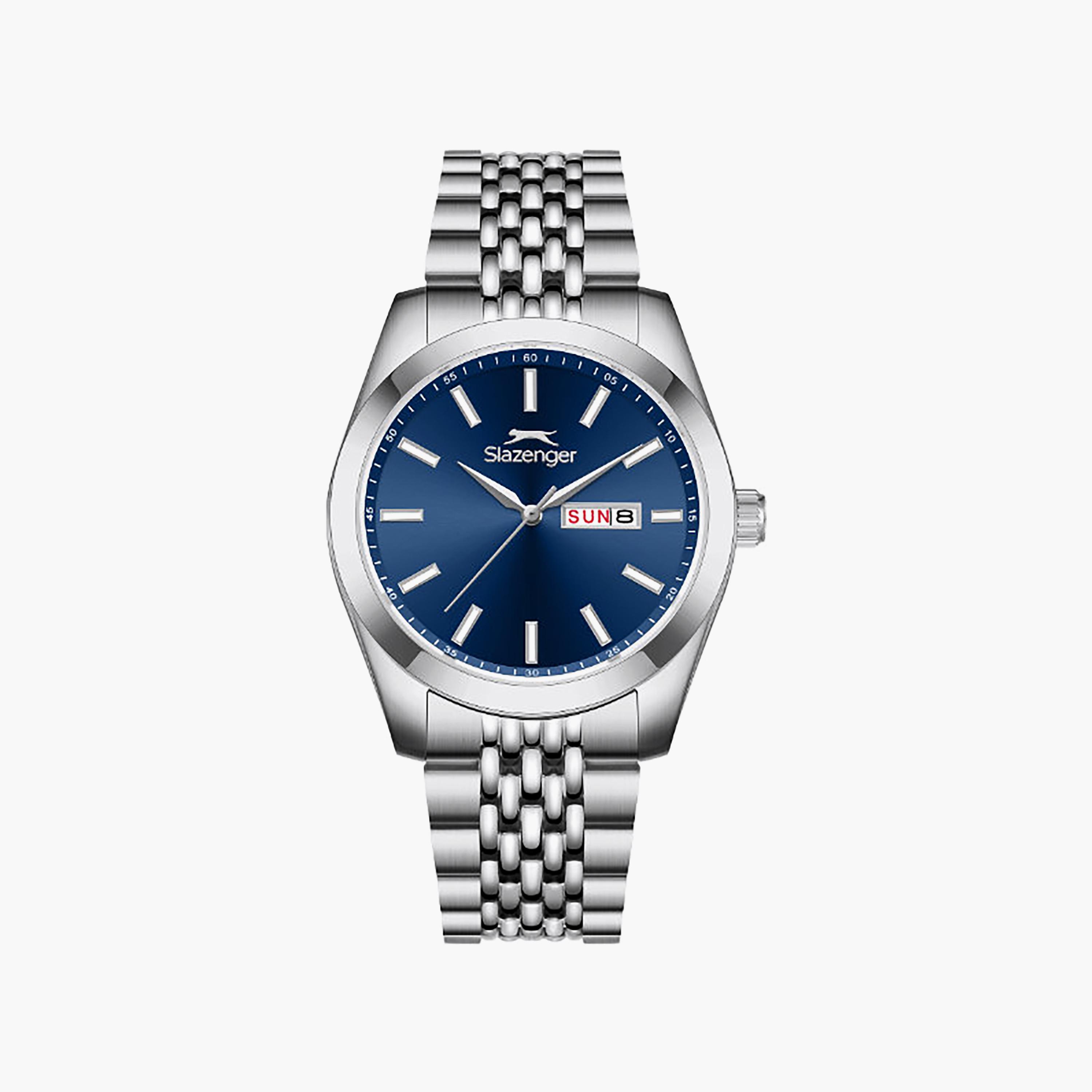 Slazenger Men's 41.5MM Silver Analog Metal Watch | SL.9.2579.1.390-men-watchesandjewellery-watches-image-1