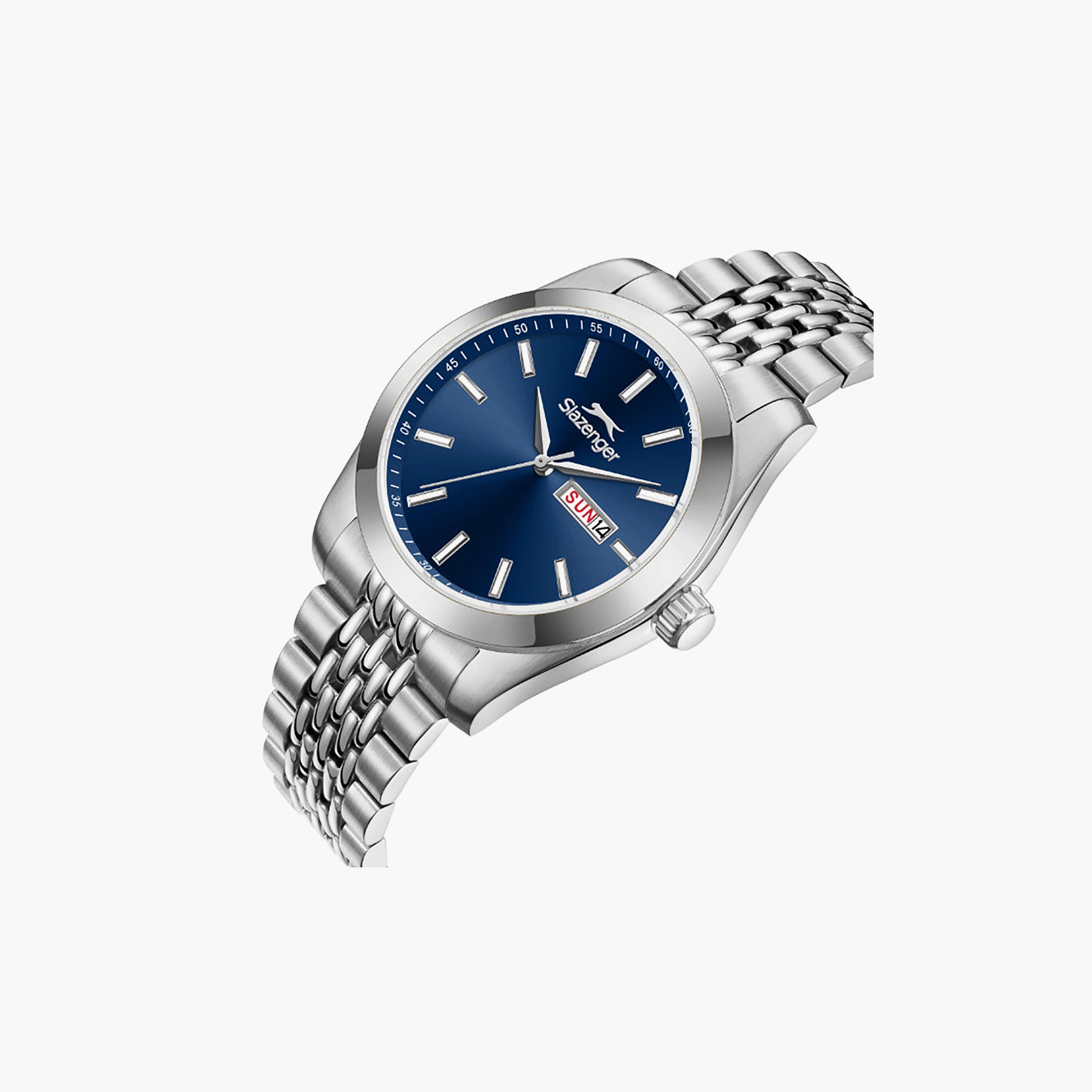Slazenger Men's 41.5MM Silver Analog Metal Watch | SL.9.2579.1.390-men-watchesandjewellery-watches-image-2