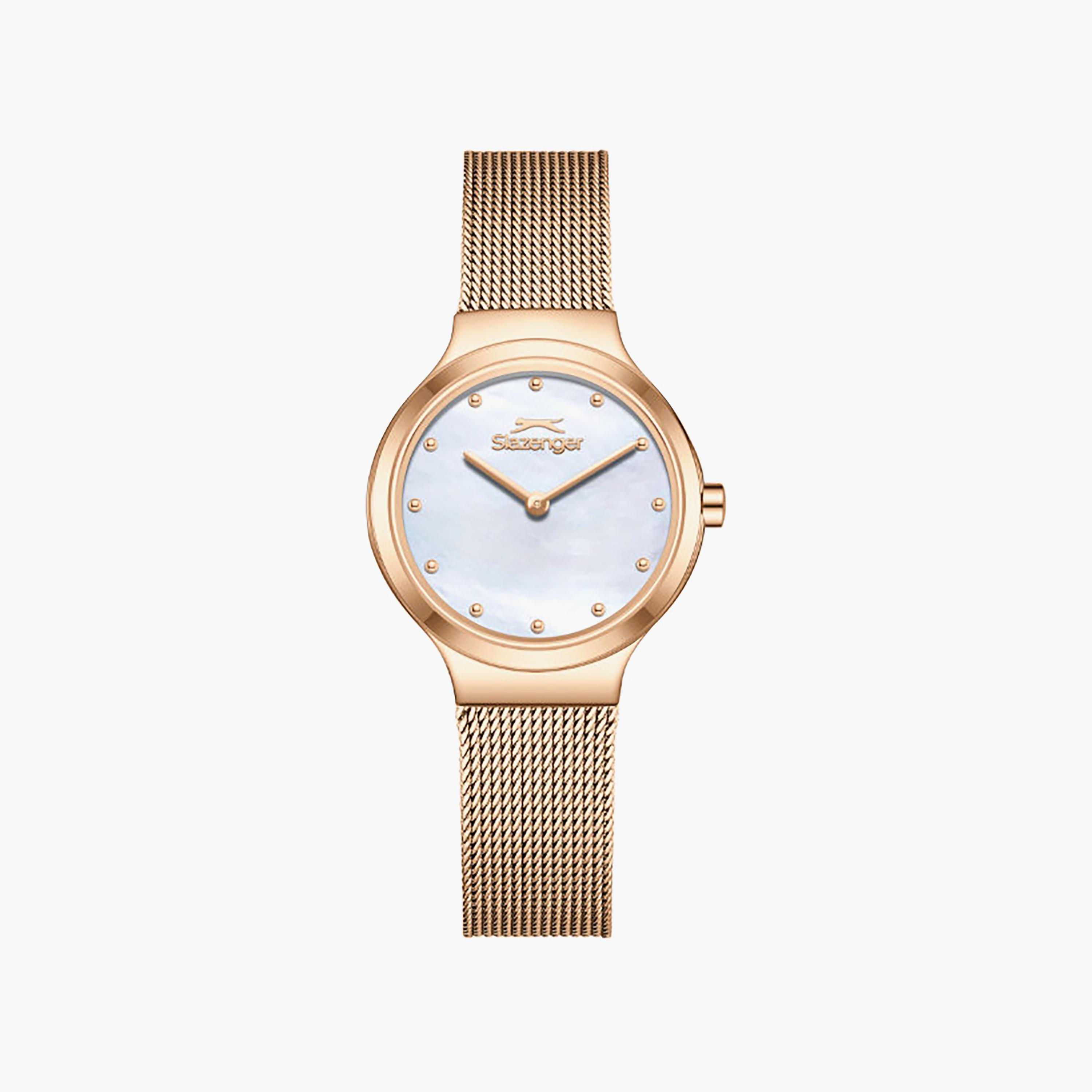 Slazenger Women's 30MM Rose Gold Analog Mesh Watch | SL.9.2587.3.420-women-watchesandjewellery-watches-image-1