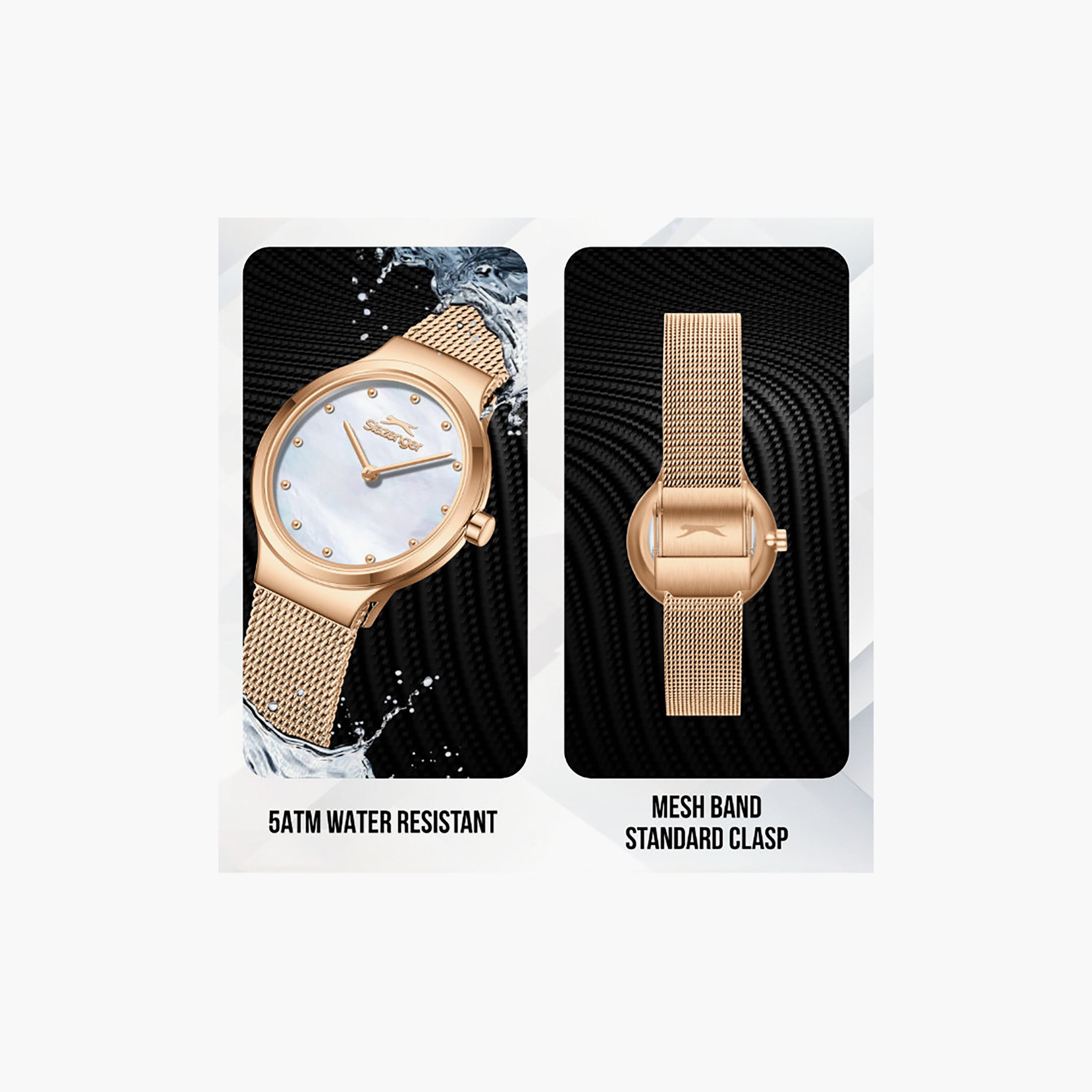 Slazenger Women's 30MM Rose Gold Analog Mesh Watch | SL.9.2587.3.420-women-watchesandjewellery-watches-image-5