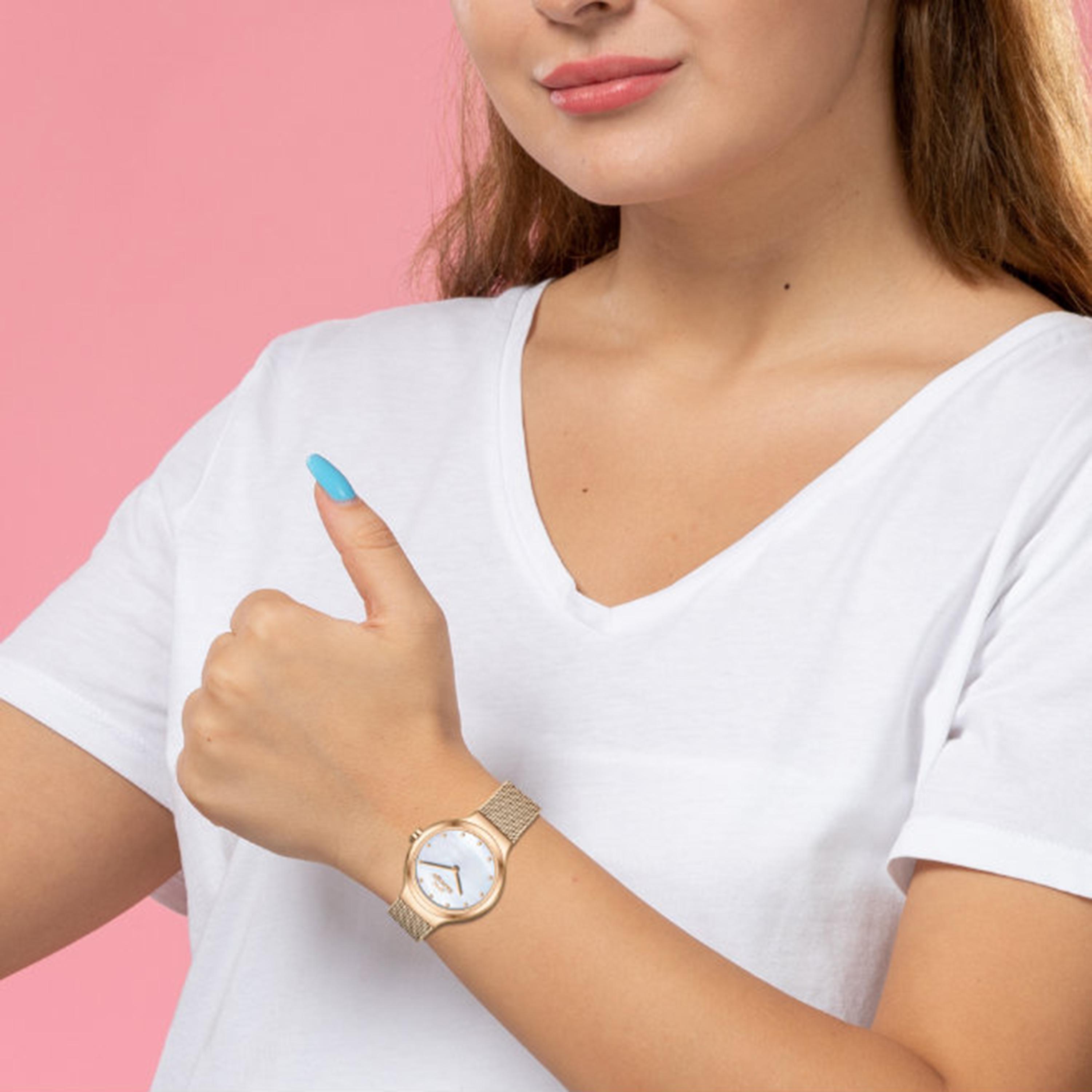 Slazenger Women's 30MM Rose Gold Analog Mesh Watch | SL.9.2587.3.420-women-watchesandjewellery-watches-image-9