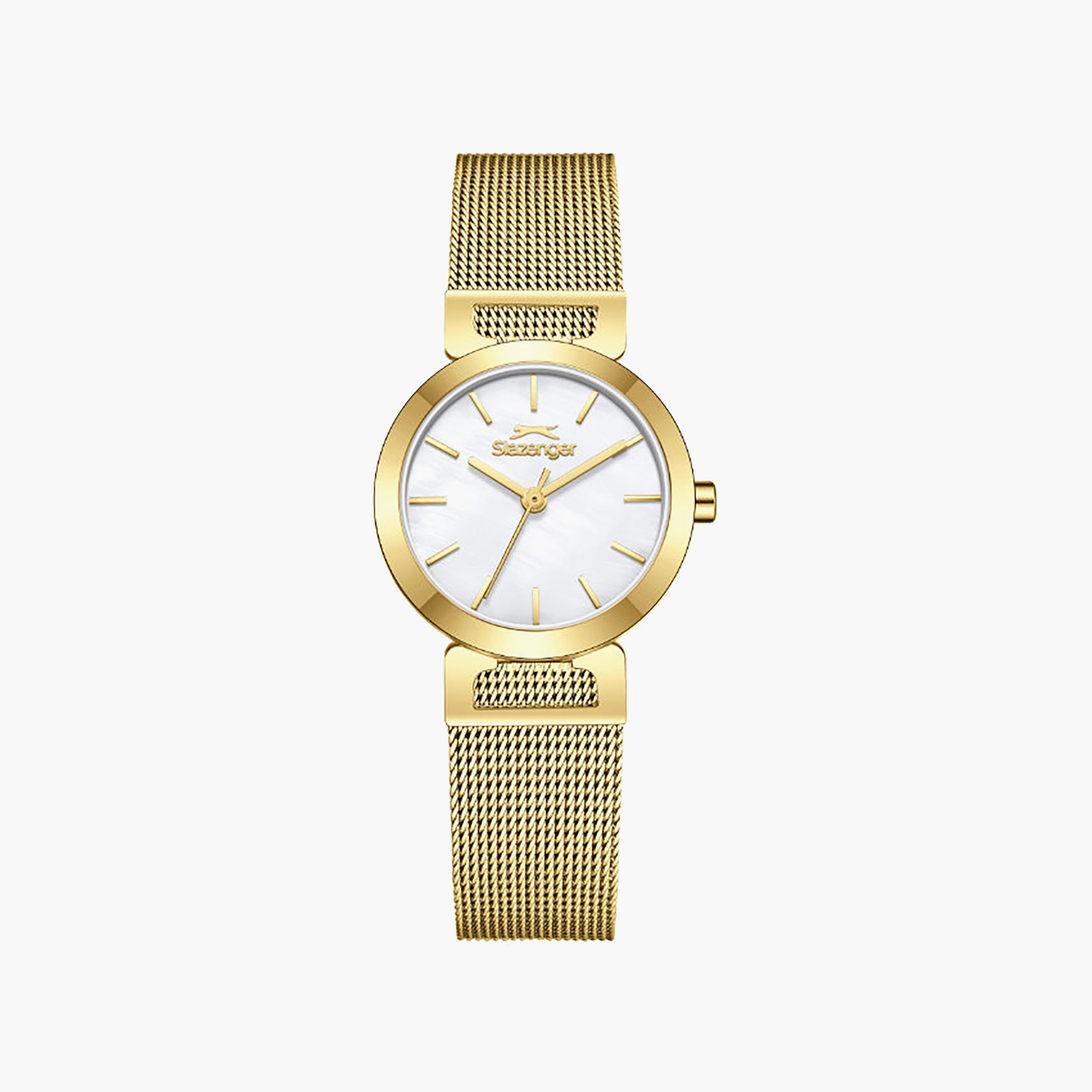Slazenger Women's 26MM Gold Analog Mesh Watch | SL.9.2592.3.120-women-watchesandjewellery-watches-image-1