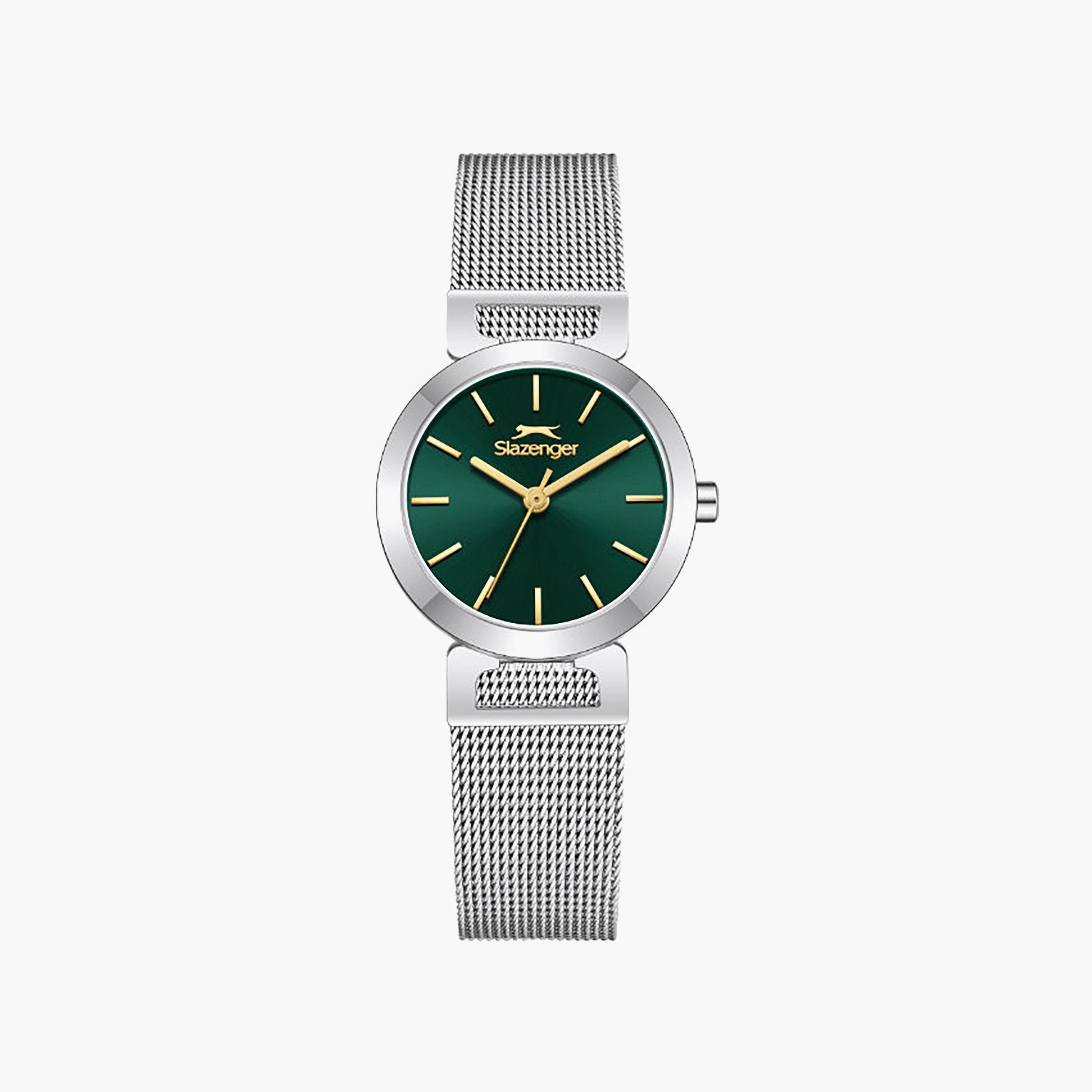 Slazenger Women's 26MM Silver Analog Mesh Watch | SL.9.2592.3.370-women-watchesandjewellery-watches-image-1