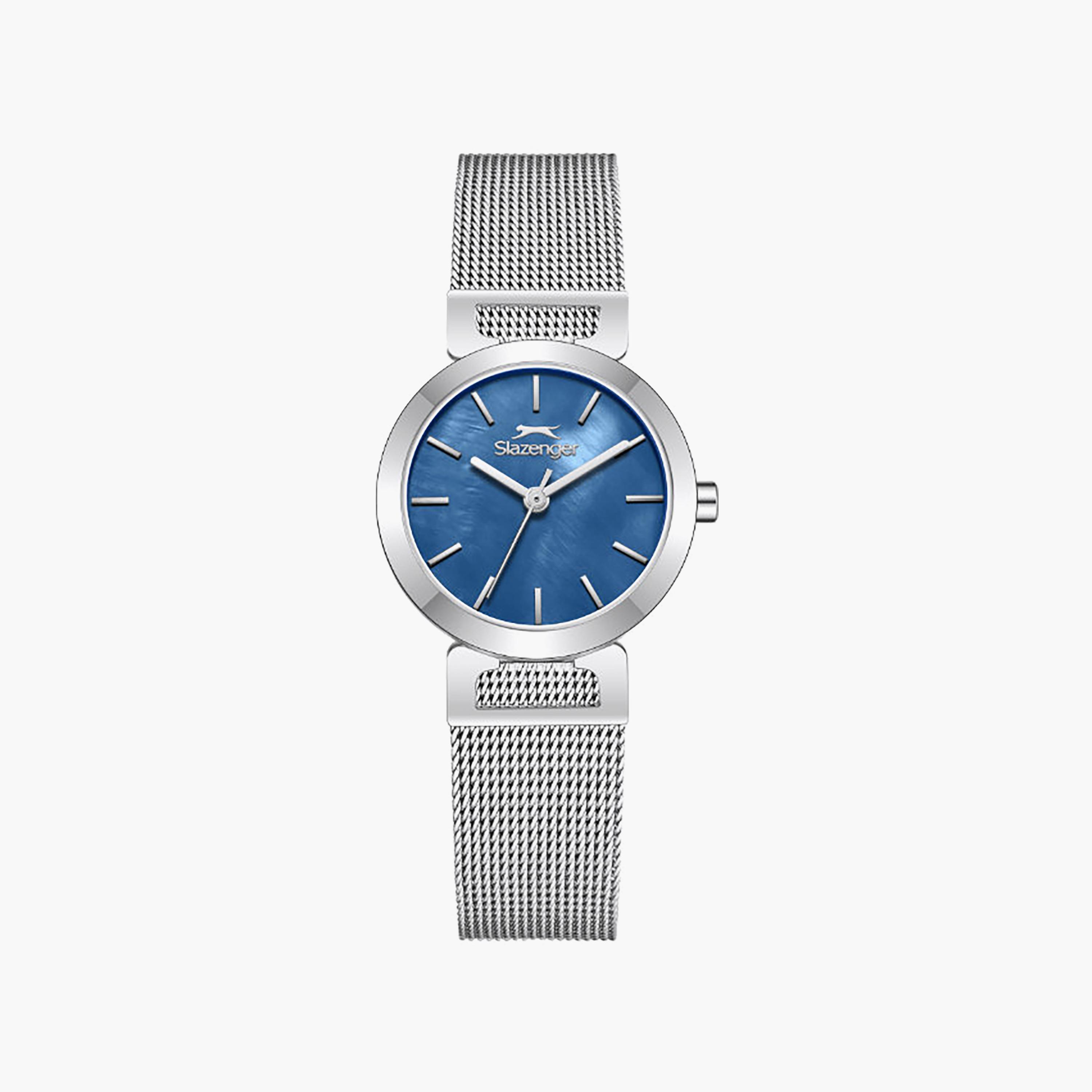 Slazenger Women's 26MM Silver Analog Mesh Watch | SL.9.2592.3.390-women-watchesandjewellery-watches-image-1