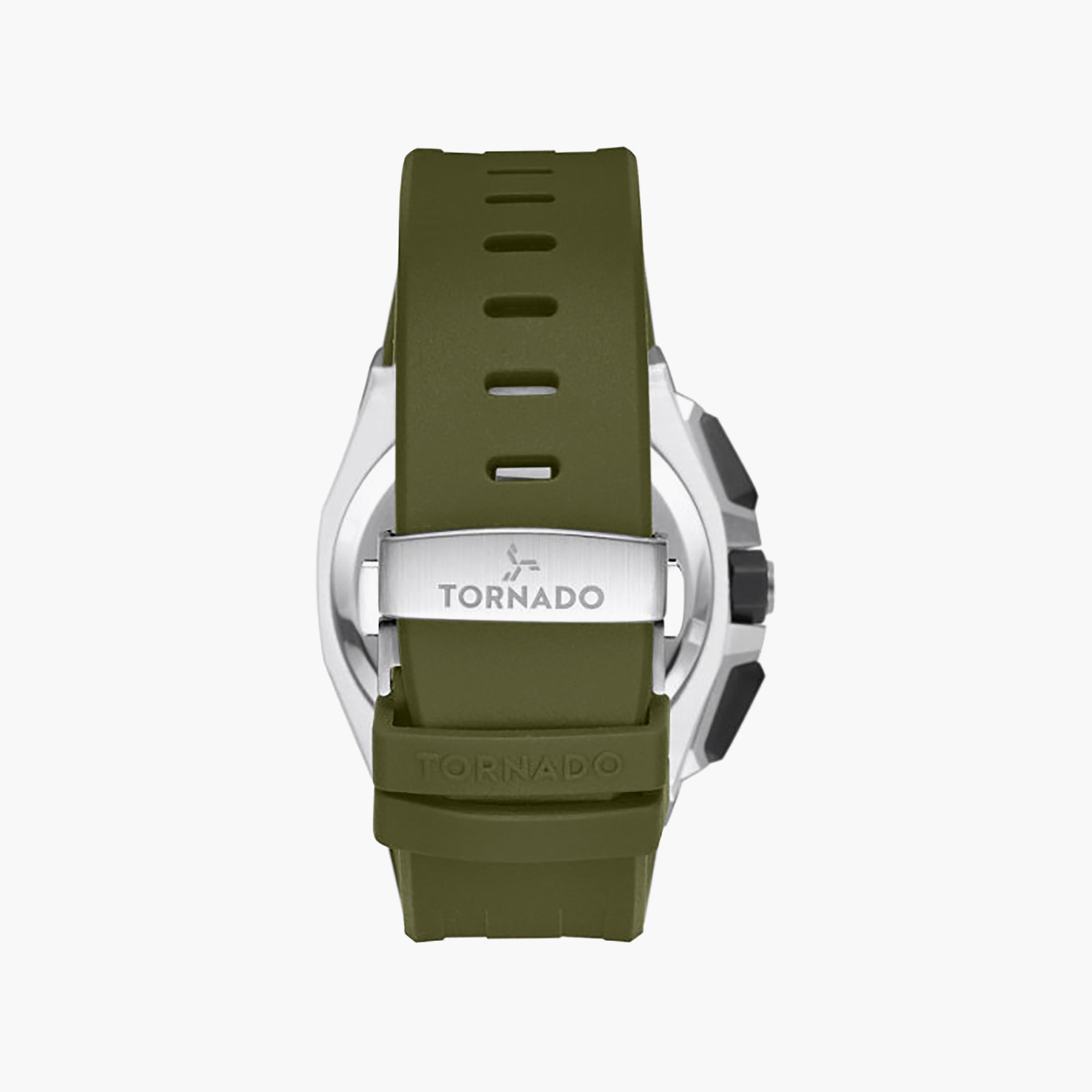 Tornado Men's 43MM Green Chronograph Silicone Watch | T25103-SSHHB-men-watchesandjewellery-watches-image-4
