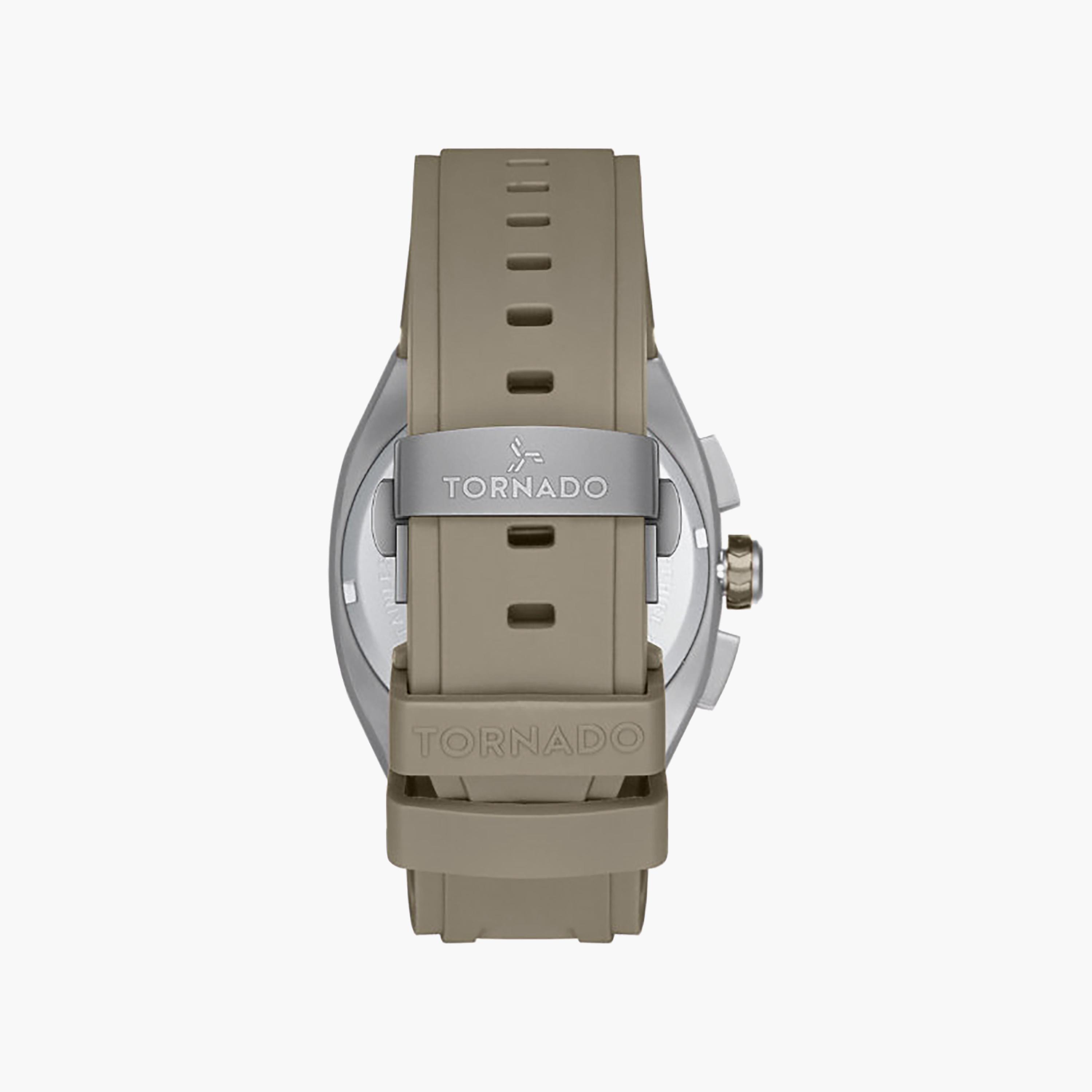 Tornado Men's 42MM Khaki Chronograph Rubber Watch | T26102-XREL-men-watchesandjewellery-watches-image-4