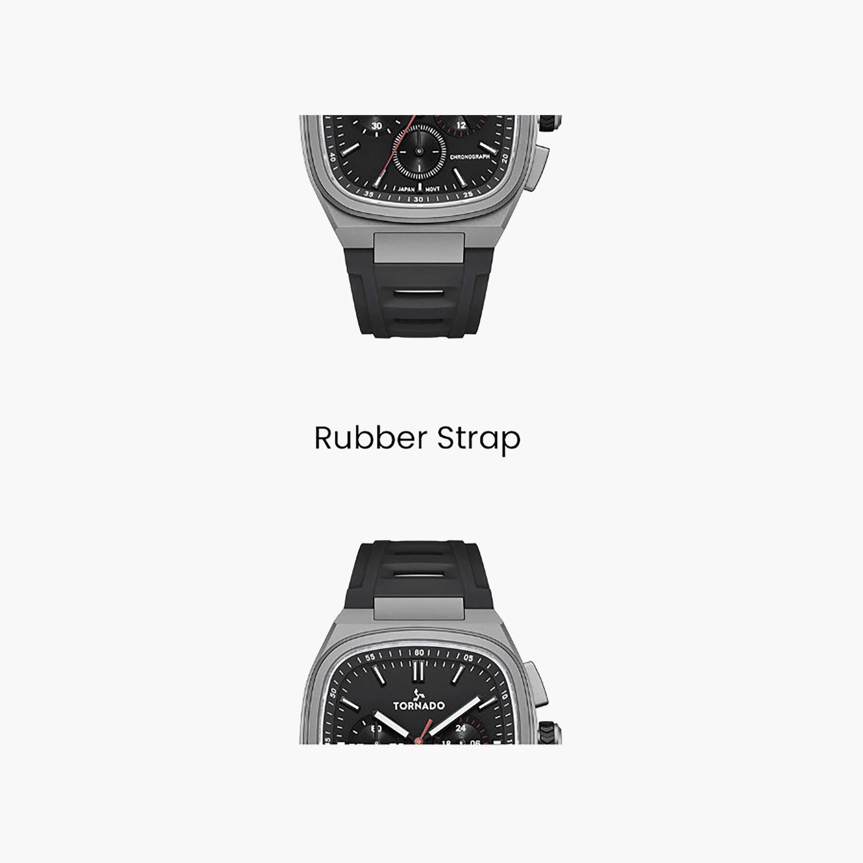 ساعة تورنادو الرجالية، مقاس 42 مم، كرونوغراف أسود، مصنوعة من المطاط | T26102-XRBB-men-watchesandjewellery-watches-image-5