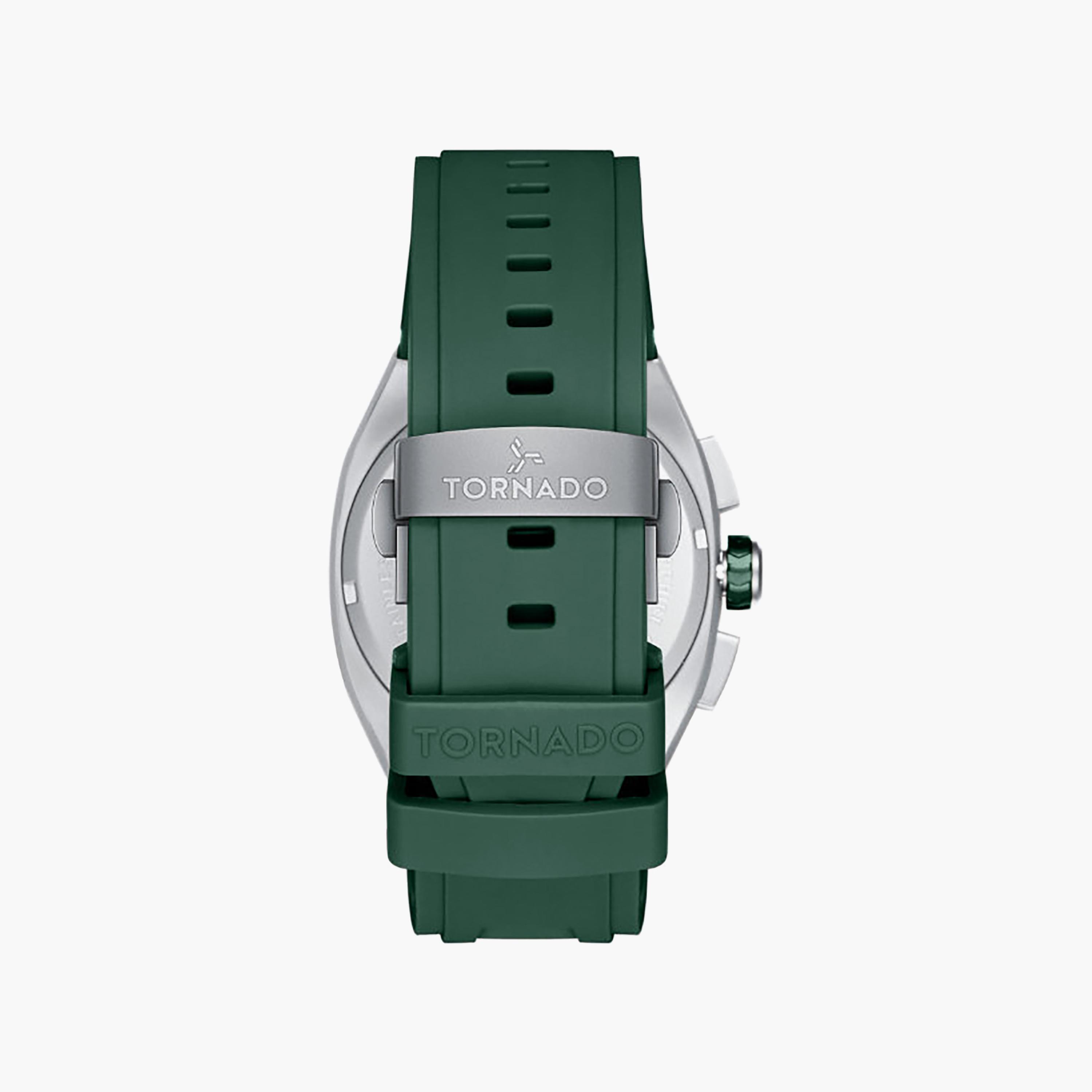 Tornado Men's 42MM Green Chronograph Rubber Watch | T26102-SRGG-men-watchesandjewellery-watches-image-4