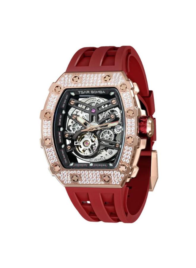 ساعة تسار بومبا الرجالية الأوتوماتيكية ذات المينا السوداء | TB8208D-12-men-watchesandjewellery-watches-image-1