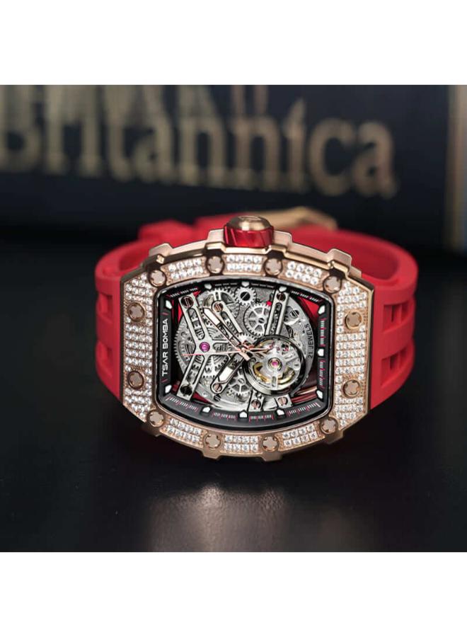 ساعة تسار بومبا الرجالية الأوتوماتيكية ذات المينا السوداء | TB8208D-12-men-watchesandjewellery-watches-image-2