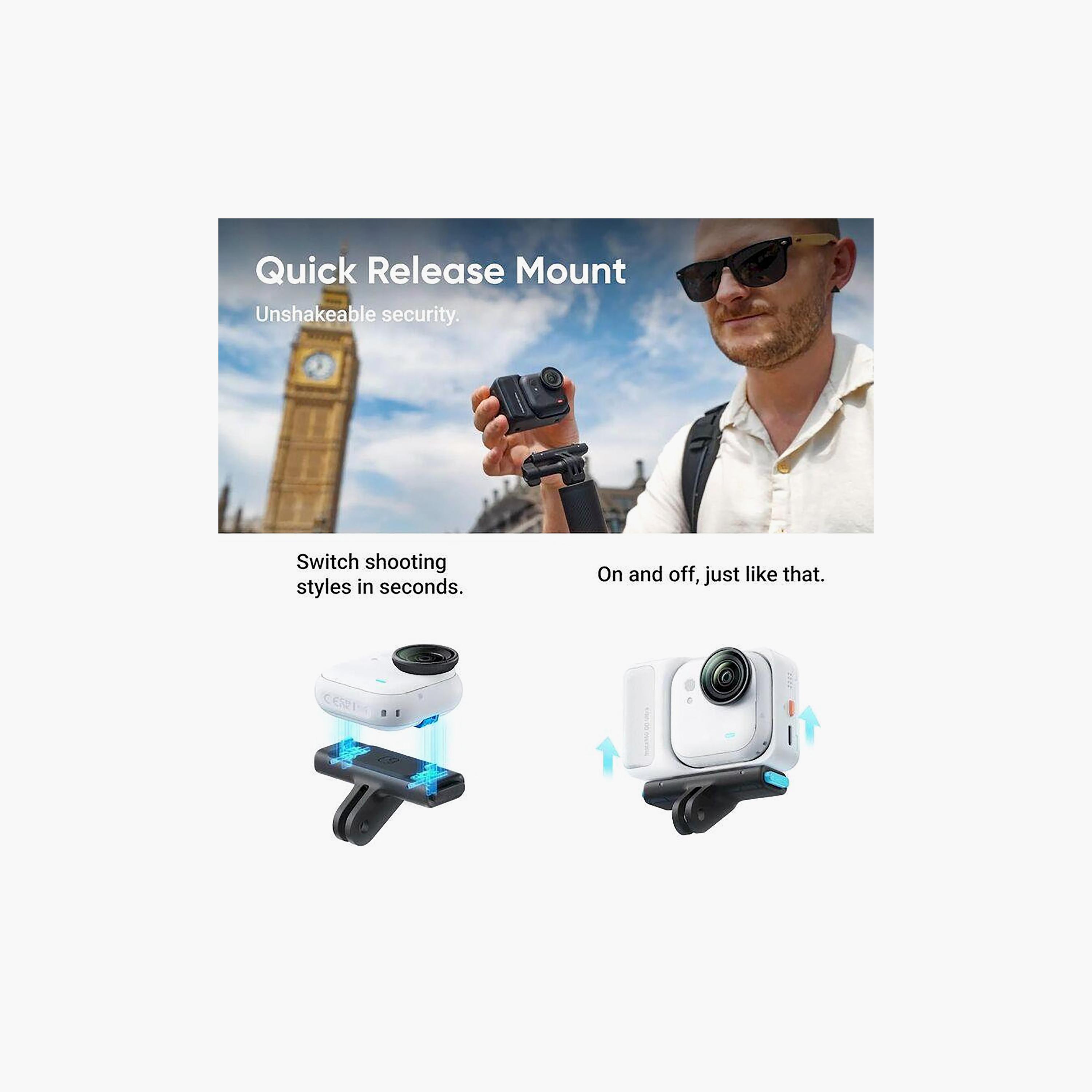 كاميرا أكشن "إنستا 360 جو ألترا" حزمة المبدعين - أسود-electronics-camera-image-3