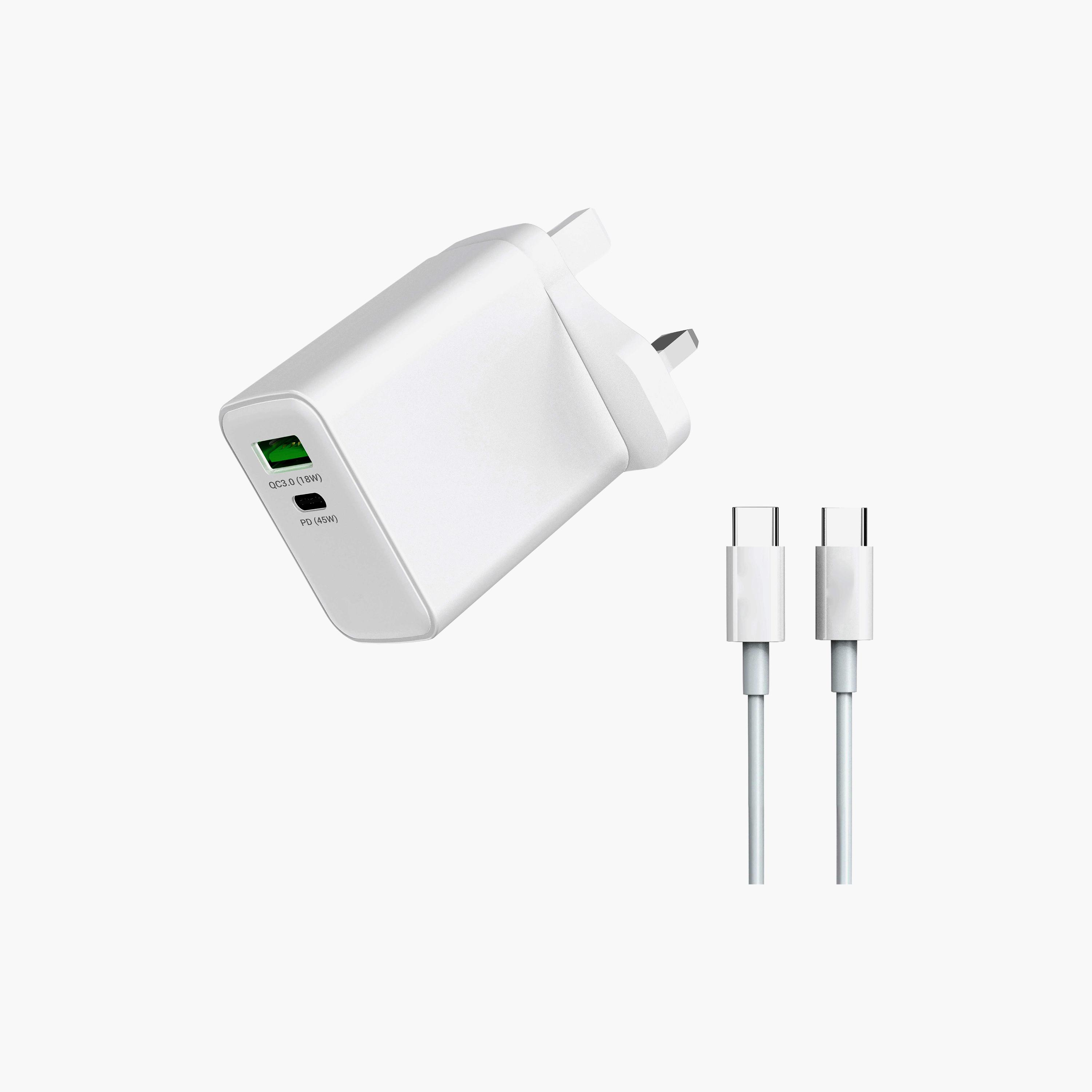 محول تراندز 45 واط مع كابل من "تايب سي" إلى "سي"-electronics-accessories-mobileaccesories-image-2